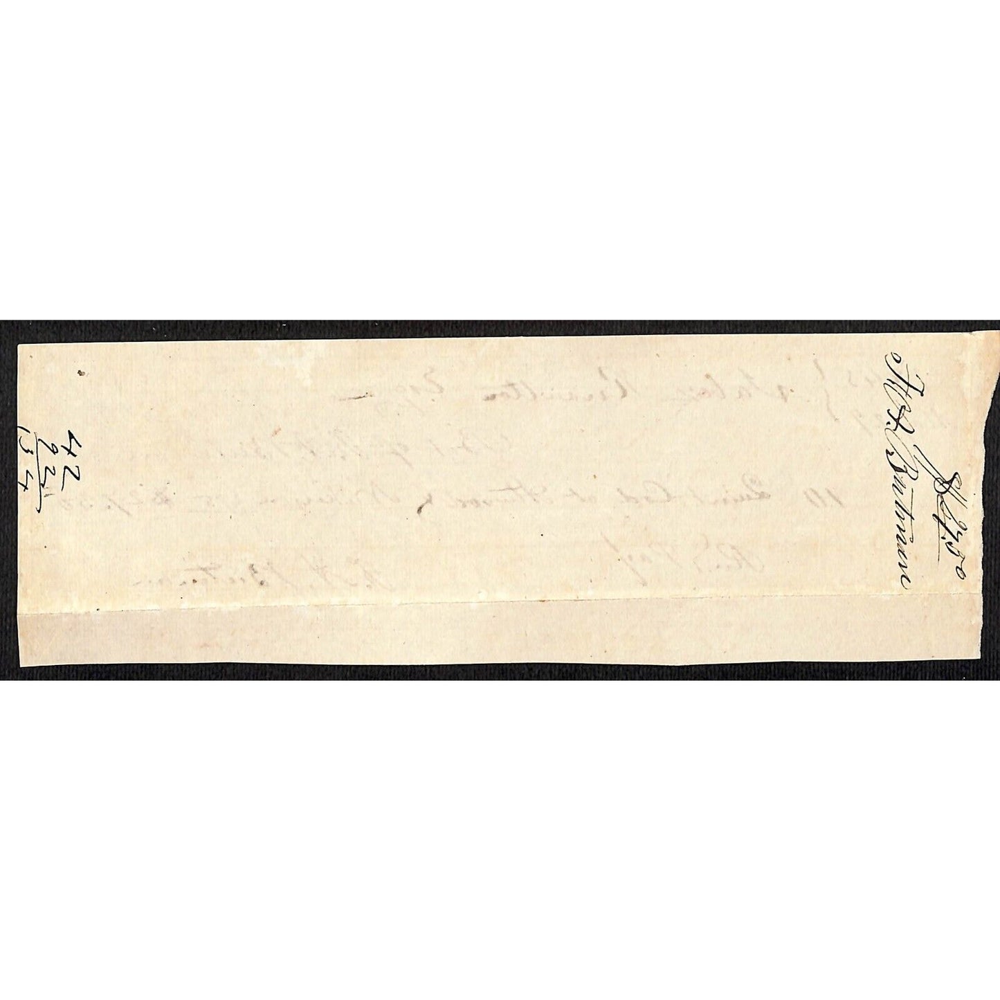 1845 Jabez Knowlton* Newburgh, ME General Store Sales Receipt L.A. Butman ?