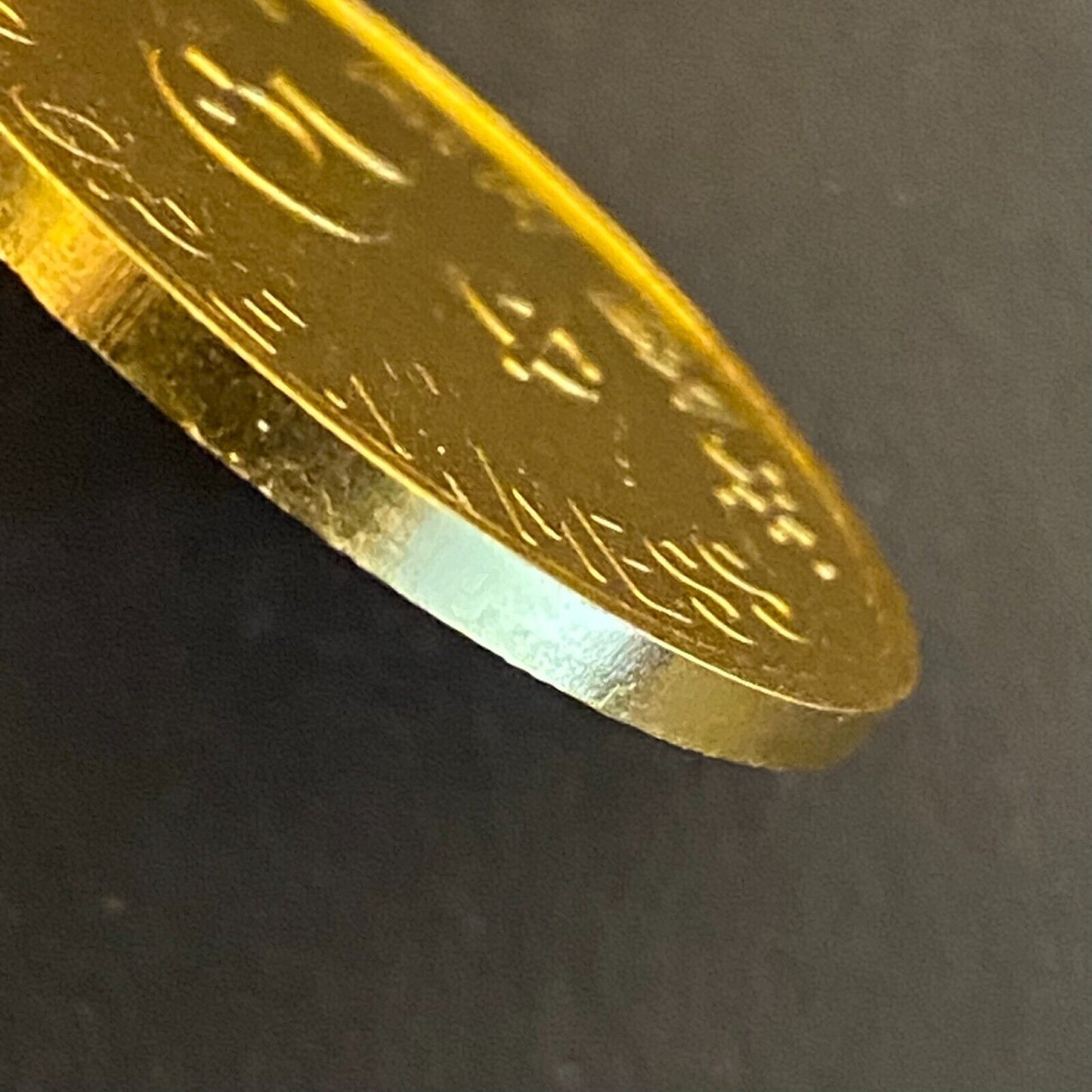 Korea Osan Air Base NCO Open Mess 5c (Gold) Alum Military Token 30mm Scarce (#5)