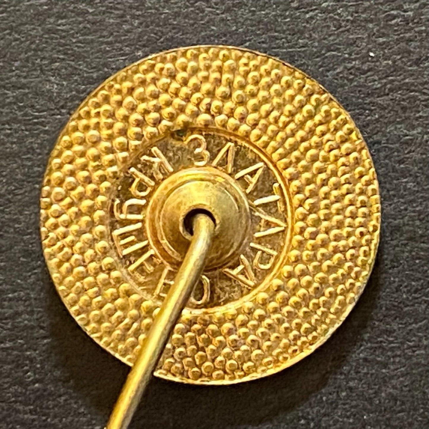 Skopje N. Macedonia Vintage Enameled Lapel Stick Hat Pin "33"