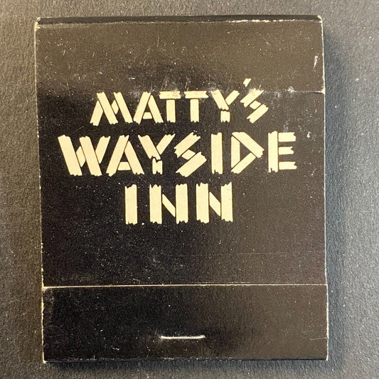 Matty's Wayside Inn Glenview, IL c1974-80's Full Matchbook VGC