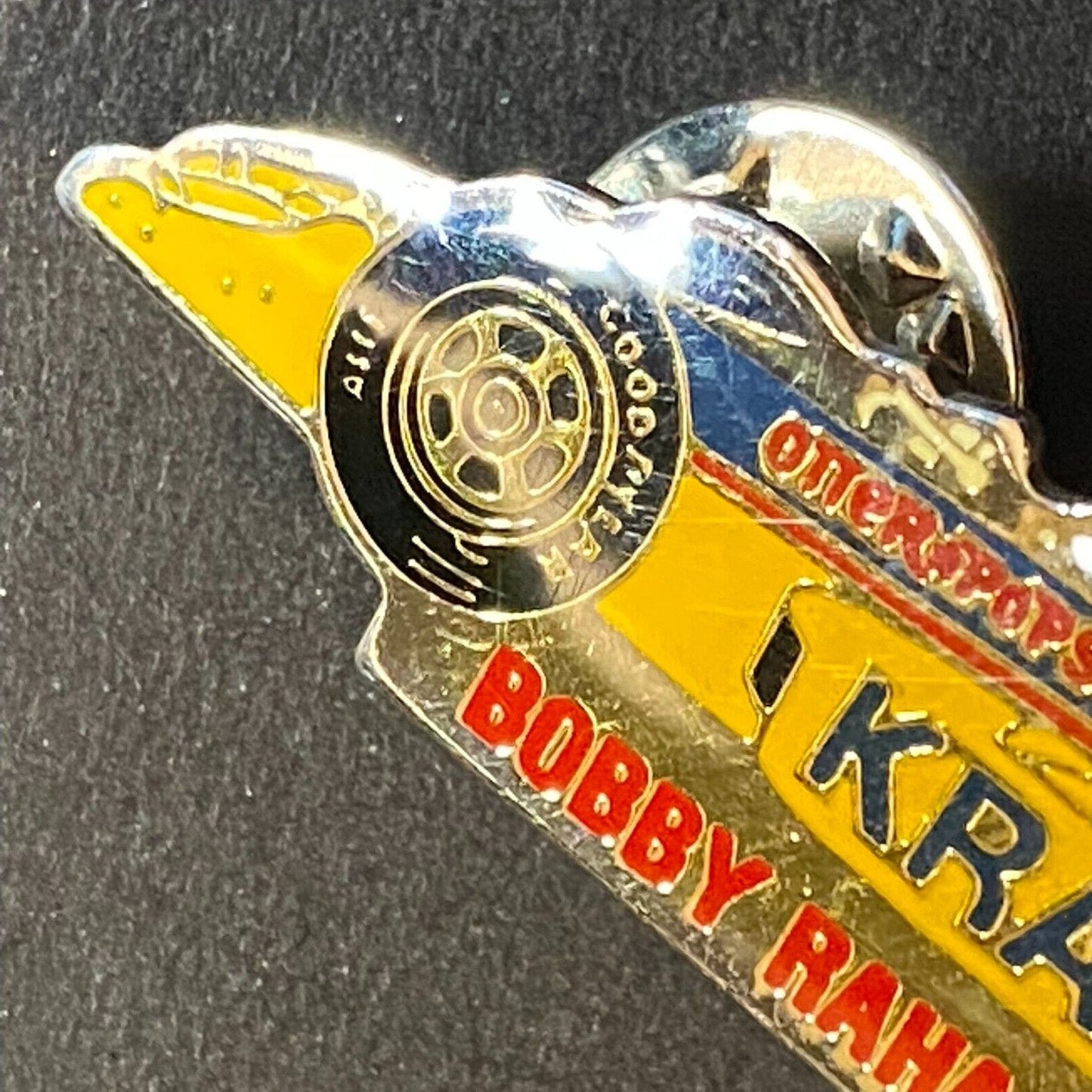 KRACO Bobby Rahal / Al Unser #18 c1989 Enameled Lapel Pin 58mm VGC