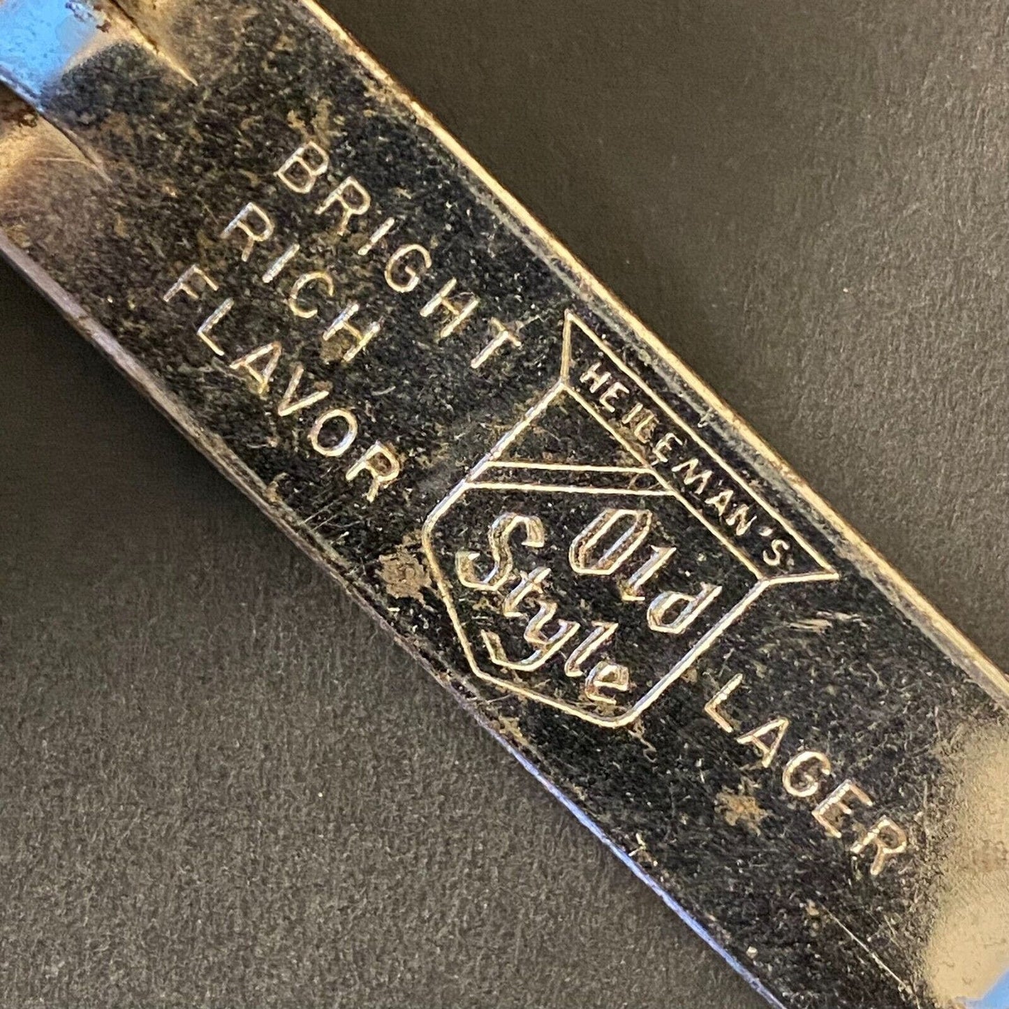 Heilman's Old Style Lager Vintage Small Steel Can Bottle Opener 3 1/4"