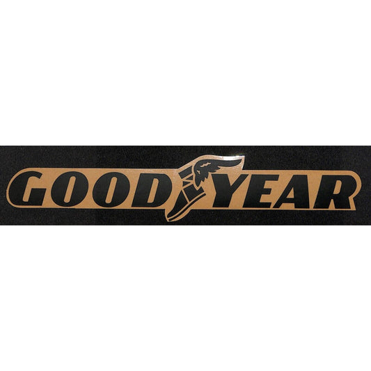 Goodyear Tires Large Die Cut Decal / Sticker 1" x 10" c1960-68 Original VGC