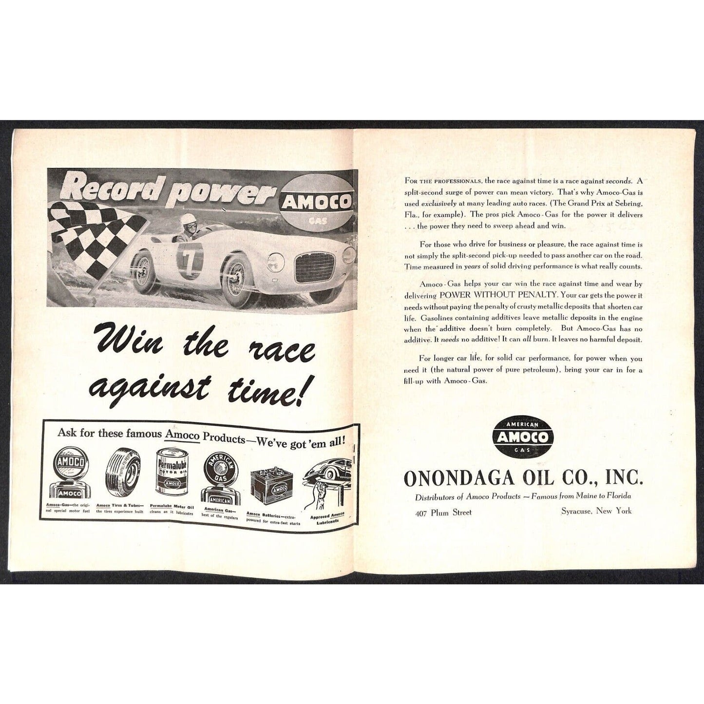 New York State Fair Auto Racing Program Stock Car 9/6 & 9/10 1954 24pp Scarce