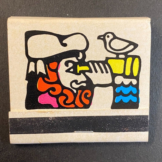 Maritime Themed Sailor Mermaid c1968 Full Matchbook w/ Plum Tips VGC Scarce