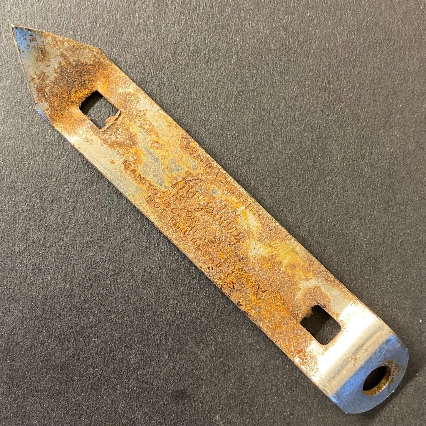 Kingsbury Pale Lager Vintage Small Steel Can Bottle Opener 3 1/2"