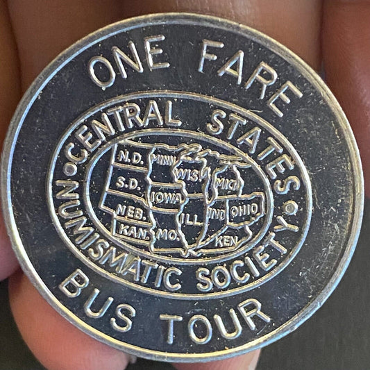 Central States Numismatic Society 23rd Annual Convention 1965 Alum Token 32mm