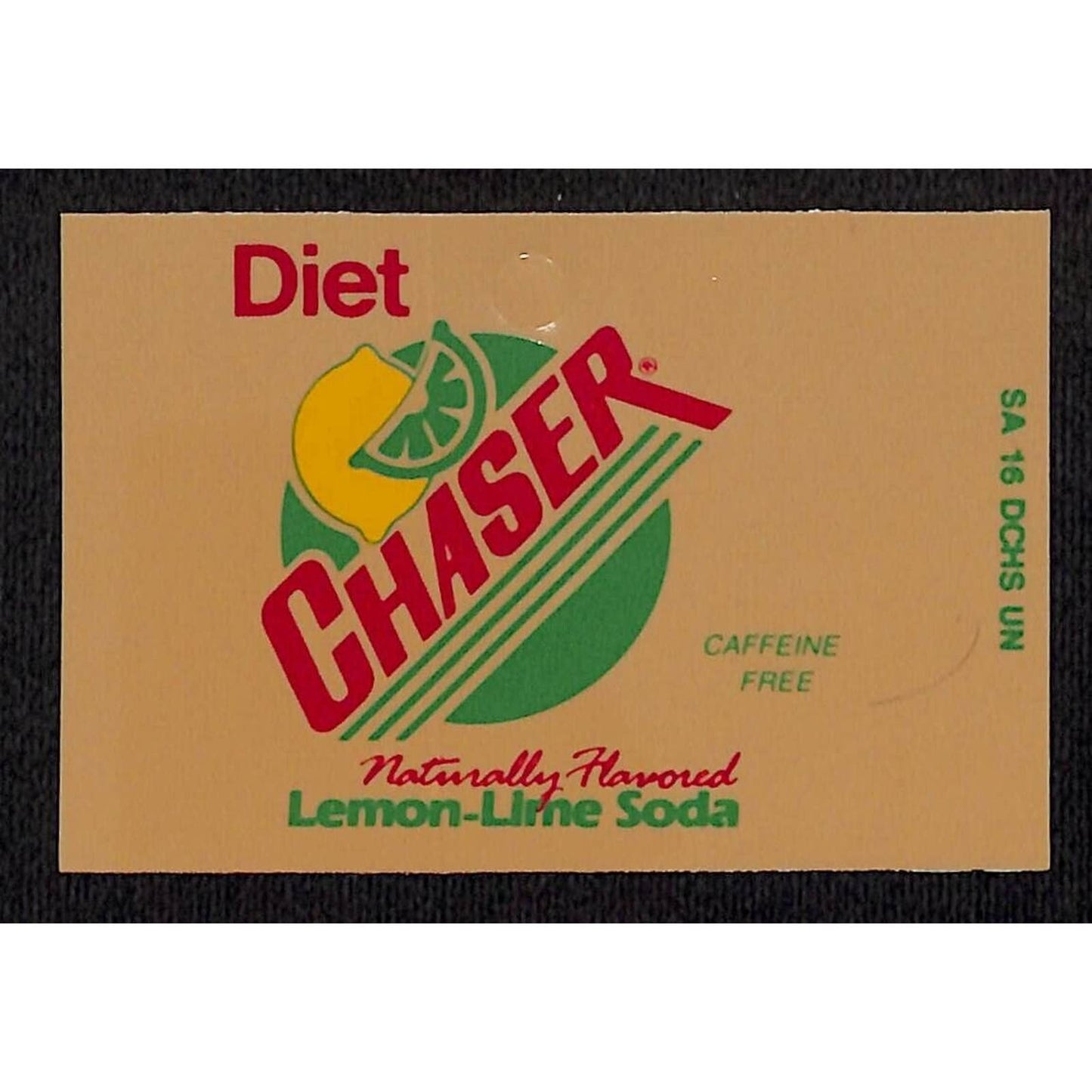 Diet Chaser Caffeine Free Lemon-Lime Soda Plastic for Retail Peg Board Hook?