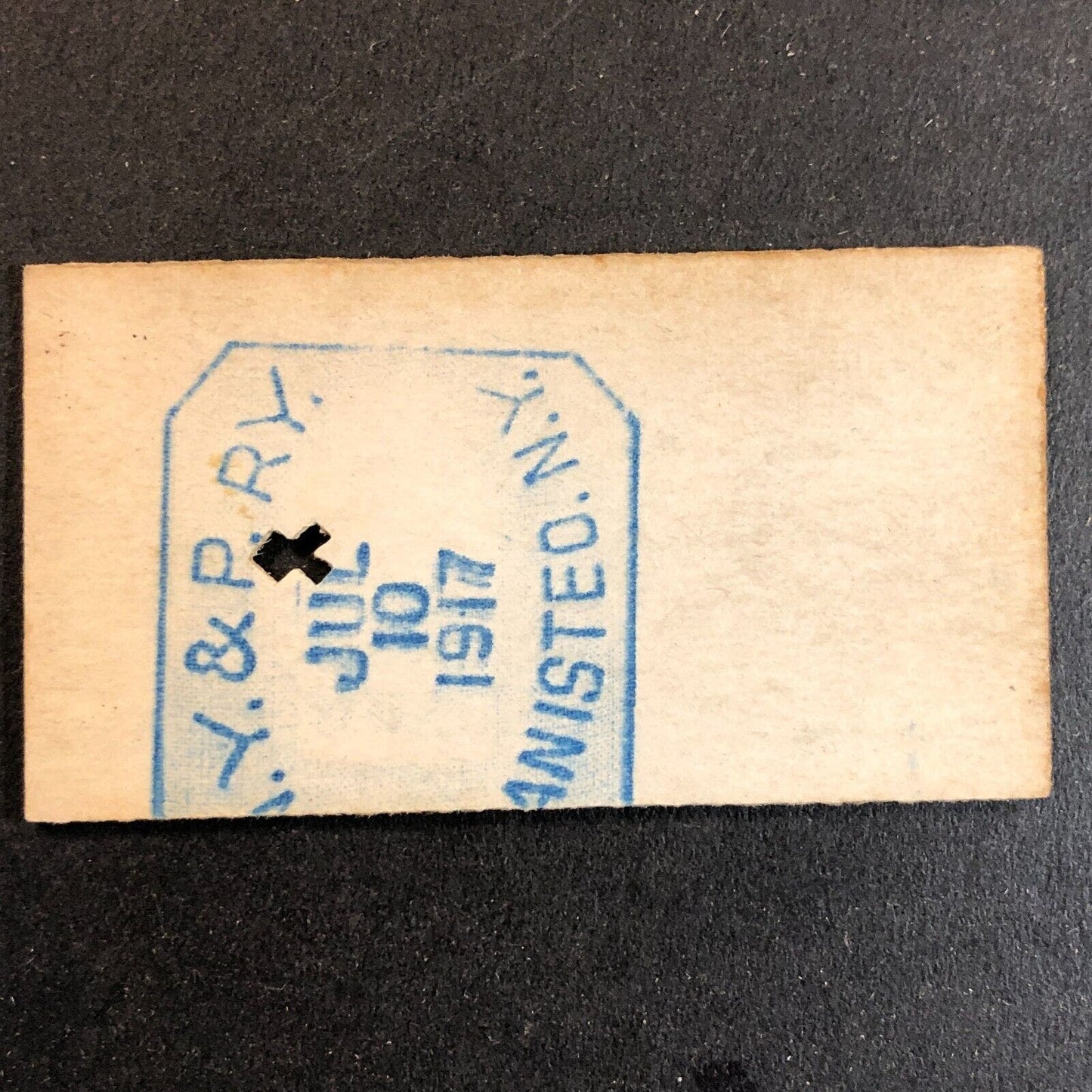 New York & Pennsylvania Railroad July 10 1917 Bennetts, NY Ticket #11819