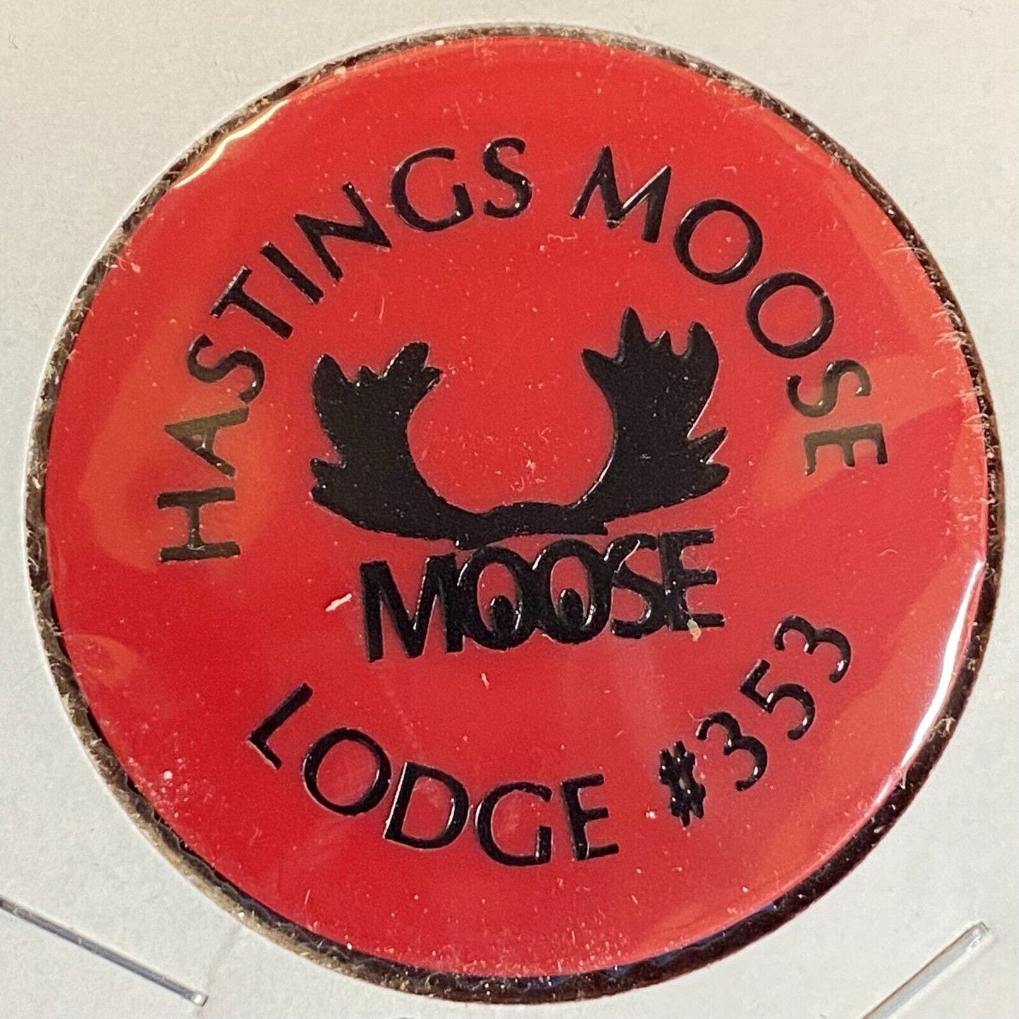 Hastings Moose Lodge PA #353 c1970's-80's Plastic "$2.00" Token