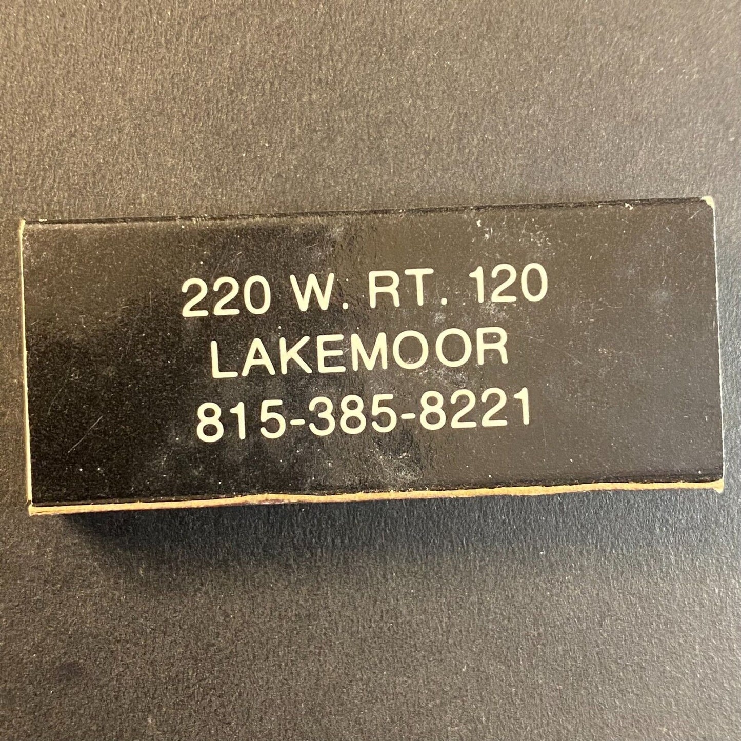 Le Vichyssois Lakemoor, IL Restaurant Cretier Vintage Matchbox VGC Scarce