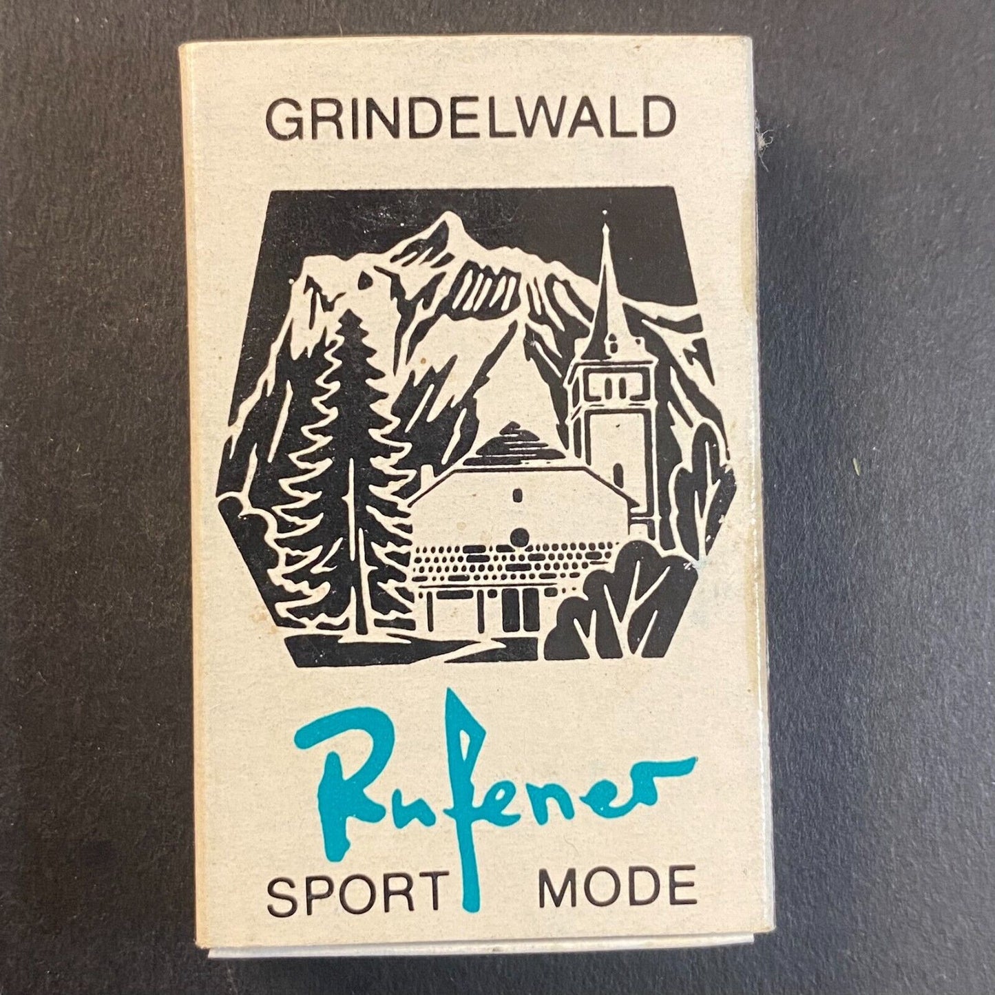 Rufener Grindelwald Sport Mode Curling Vintage Matchbox Scarce
