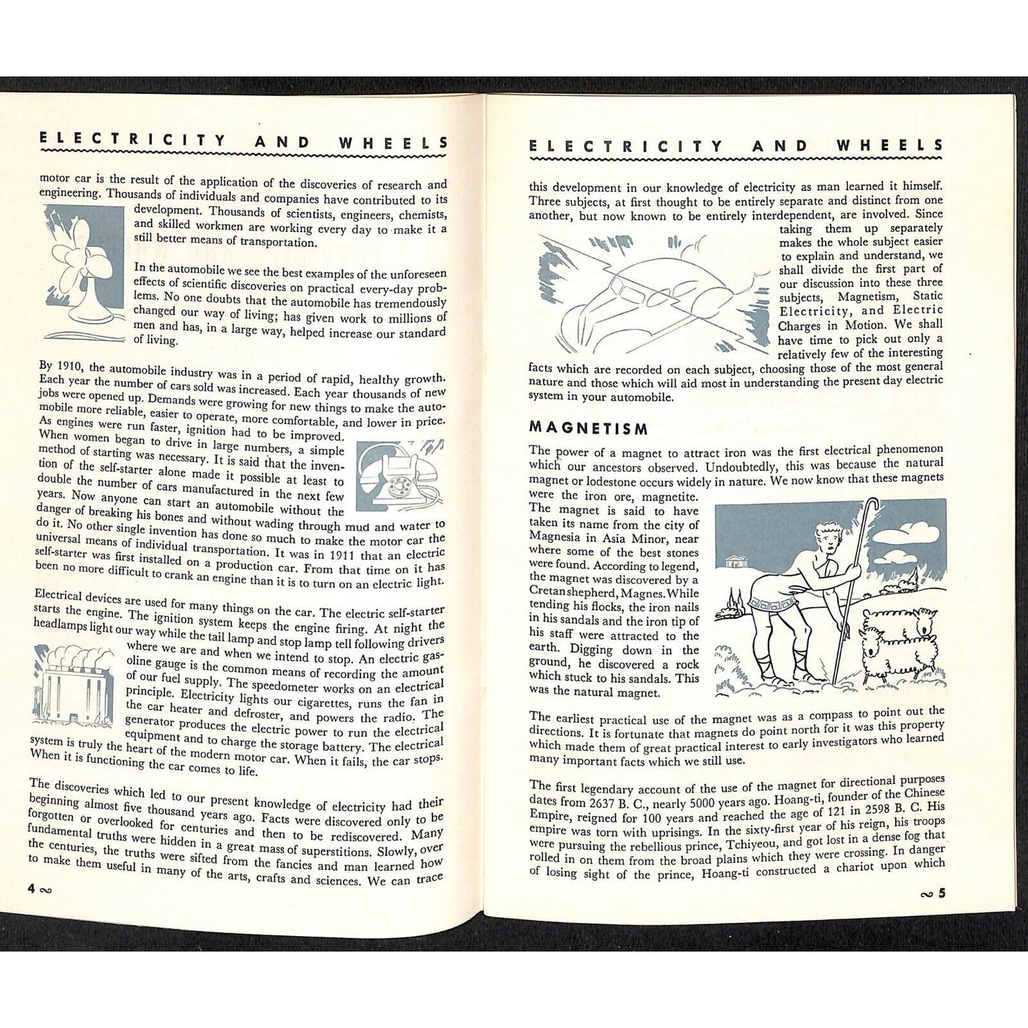 General Motors 1939 "Electricity and Wheels" Booklet 32p VGC