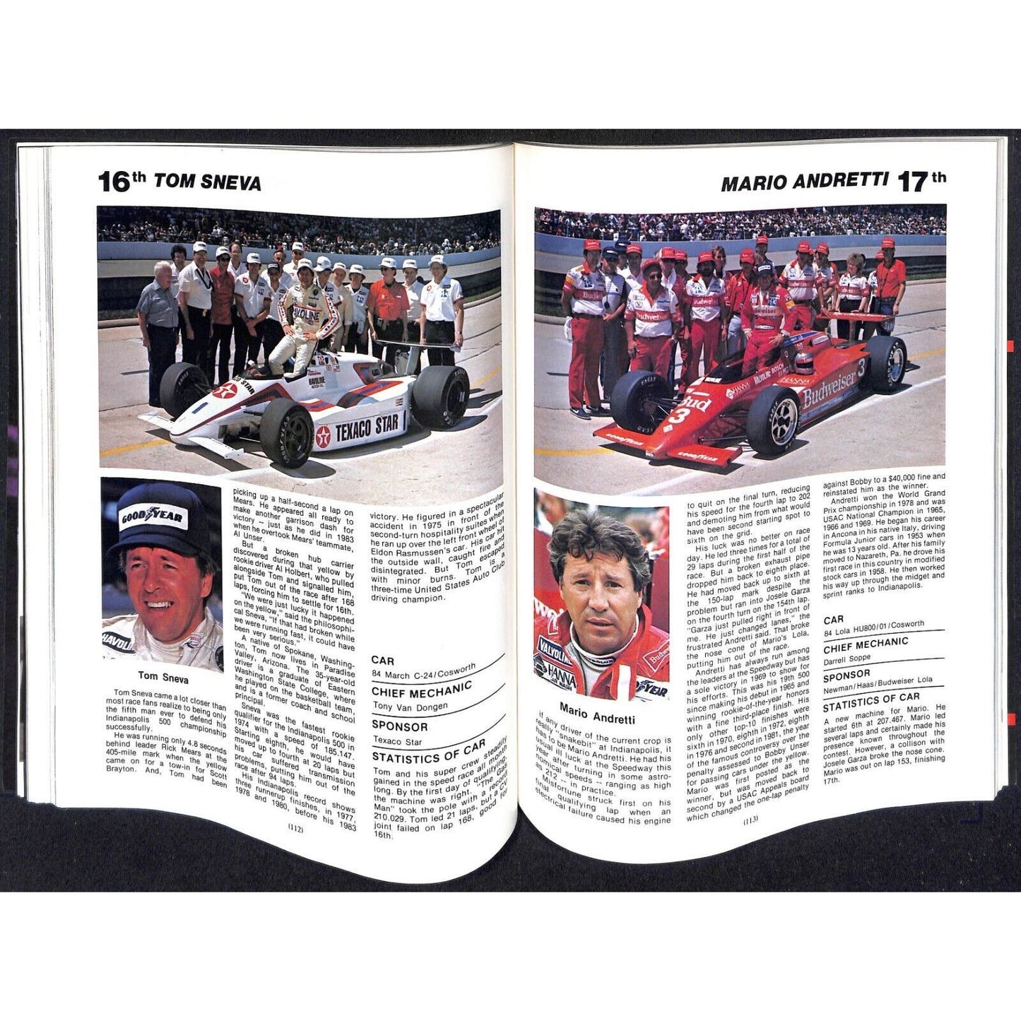 1984 Hungness Indianapolis 500 Yearbook Racing VGC 223pp 1lb 6oz