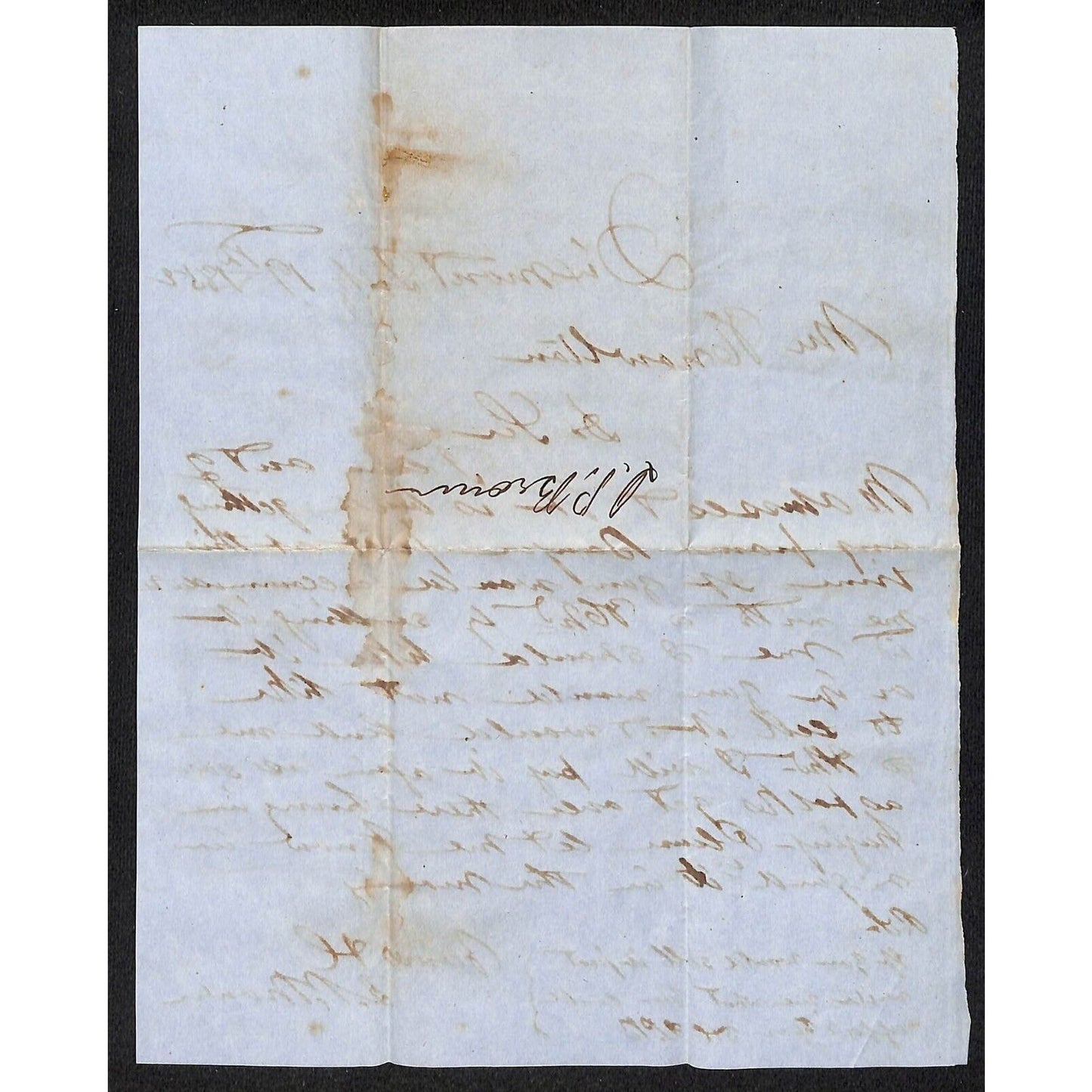 1852 ALS to Knowlton* Newburgh, ME "Out of Molasses + Bad Getting from Bangor"