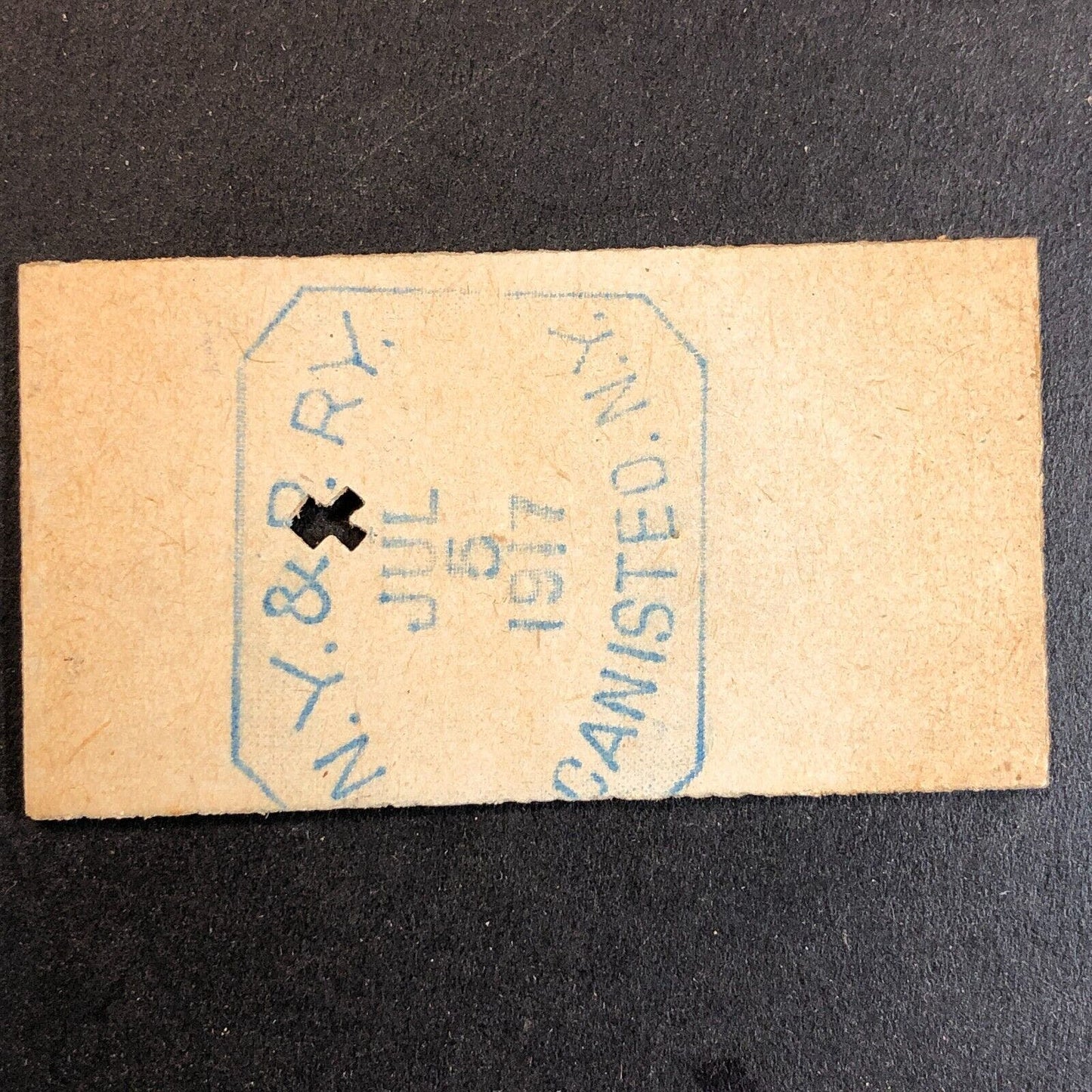 New York & Pennsylvania Railroad July 5 1917 Whitesville, NY Ticket #18225