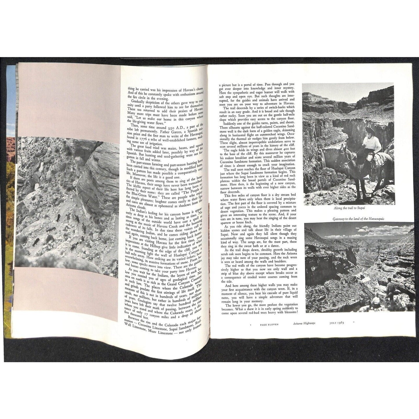 Arizona Highways Magazine July 1963 Havasu Adventure 48pp VGC