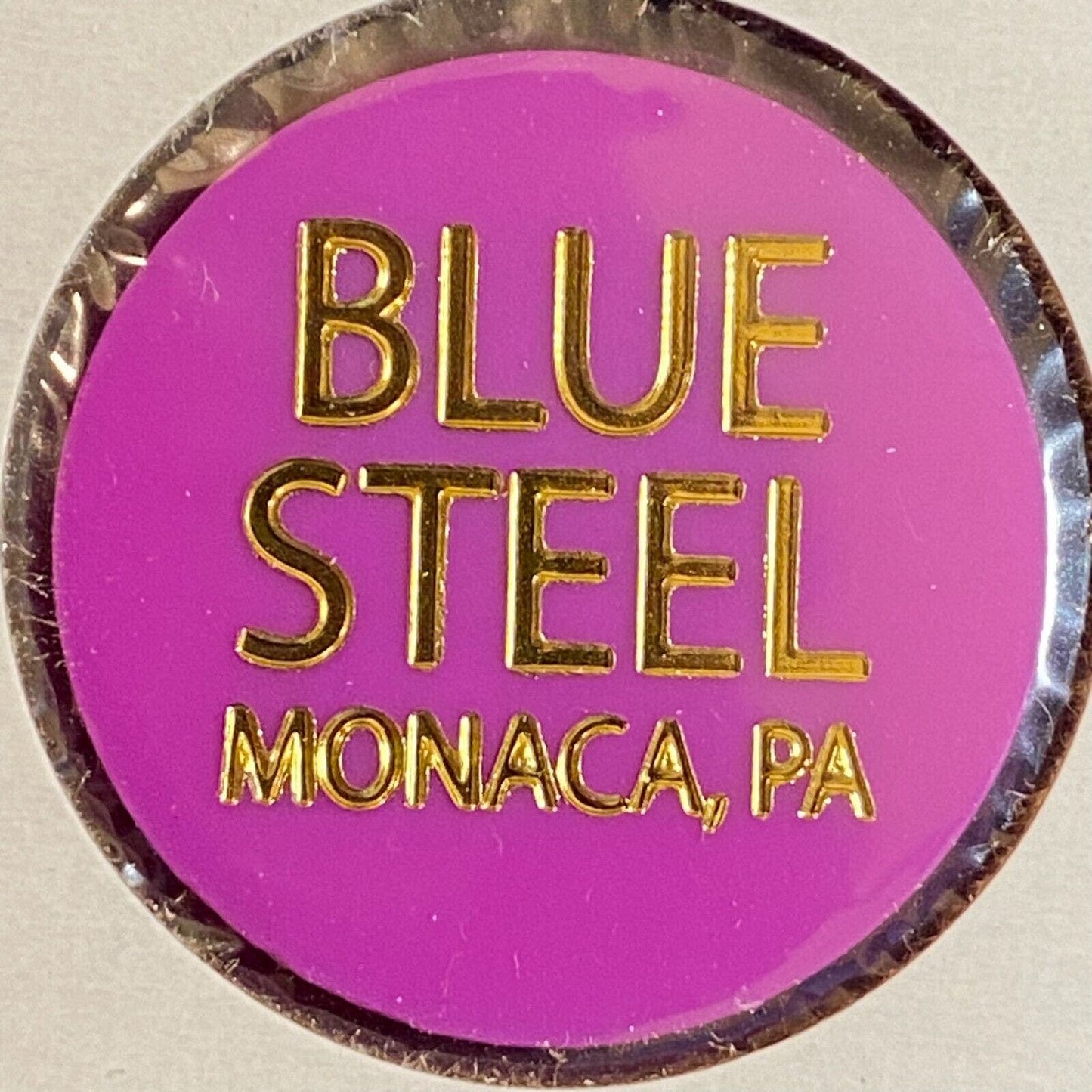 Monaca, PA Blue Steel (Club) c2000 Plastic Token "Middle Shelf" Drink