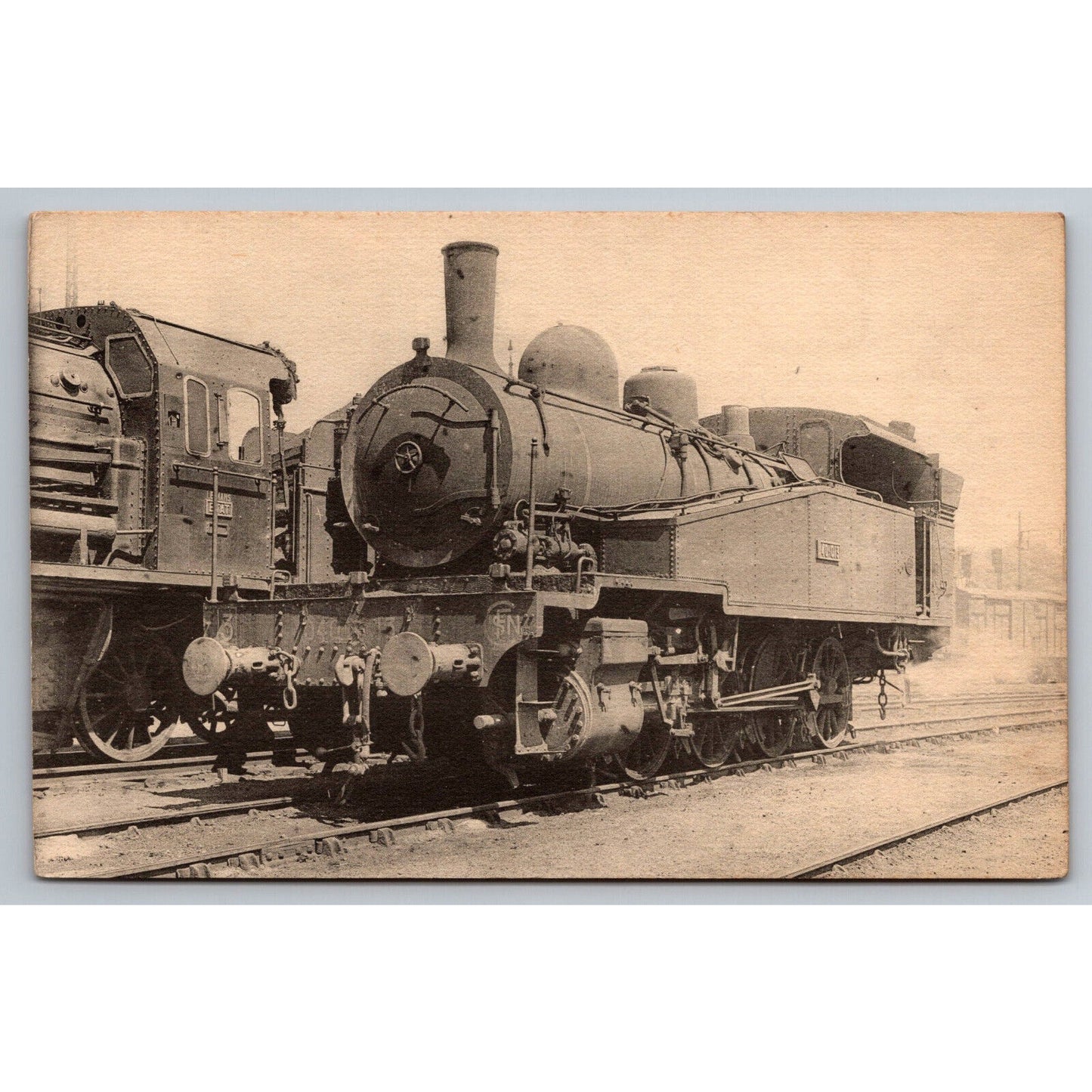 French Railroad RPPC* Postcard Machine Tender 040 TA 013 c1900 H.M.P.