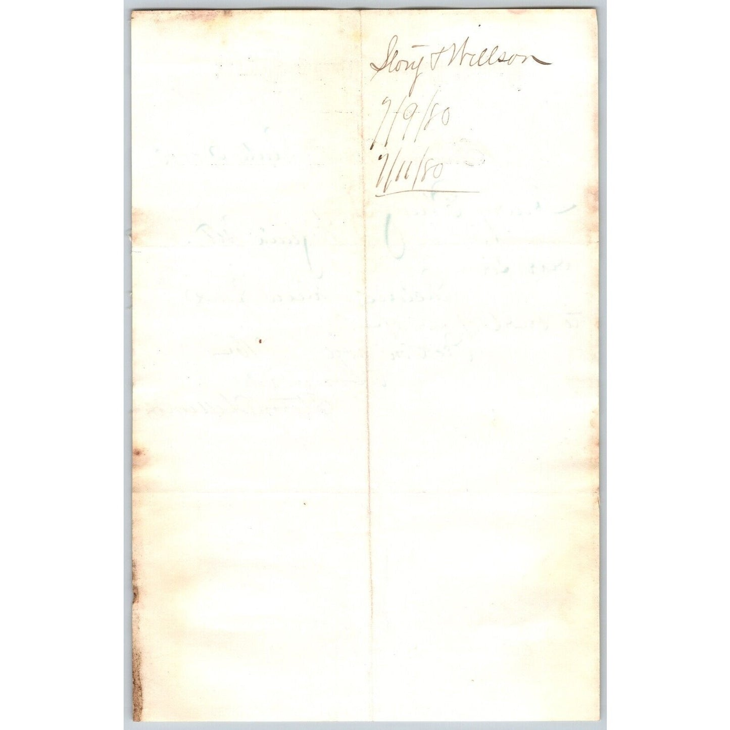 Banking House of Story & Nelson Bozeman, MT 7/9 1880 Letterhead Henry Elling*