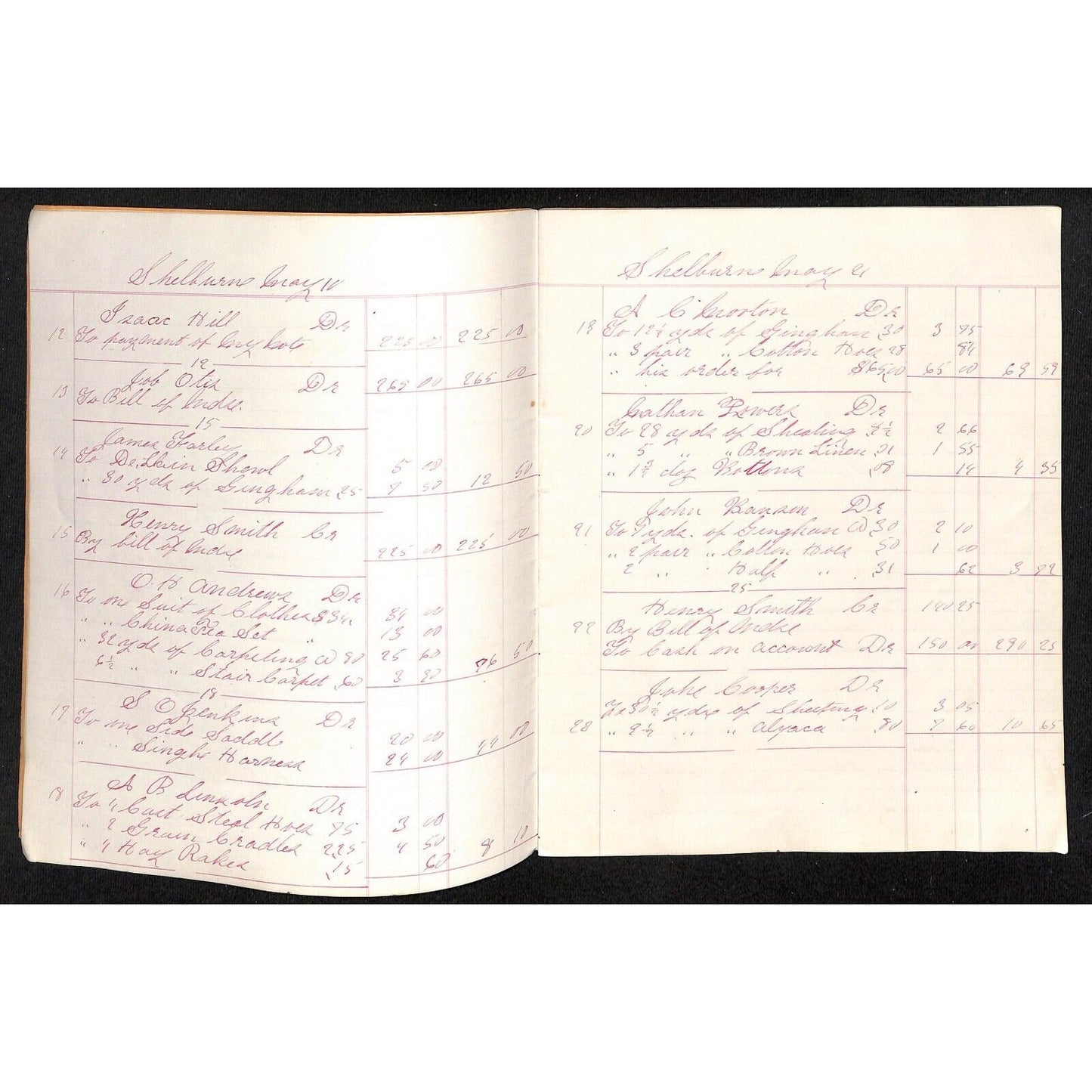 Nichols and Hall / Mayhew's Book-Keeping Account Book for 1860 Merchant 24pp*