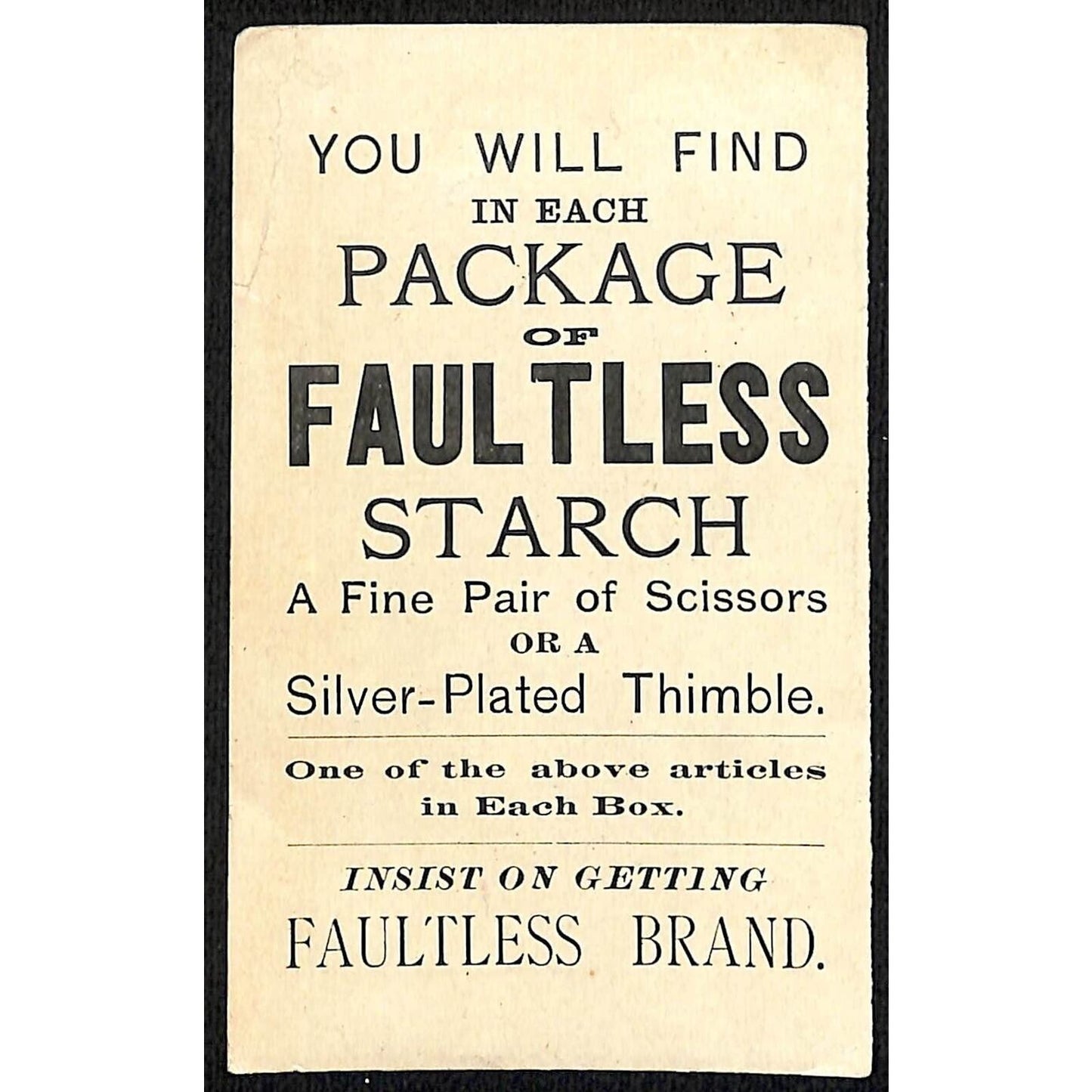 Faultless Starch Victorian Trade Card "Striving for Honors" Man Walking w/ Books