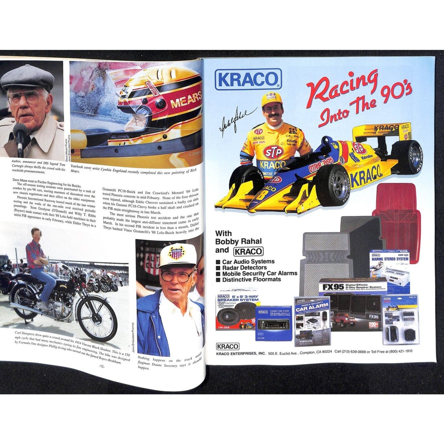 1990 Hungness Indianapolis 500 Yearbook Racing VGC 207pp 1lb 5oz