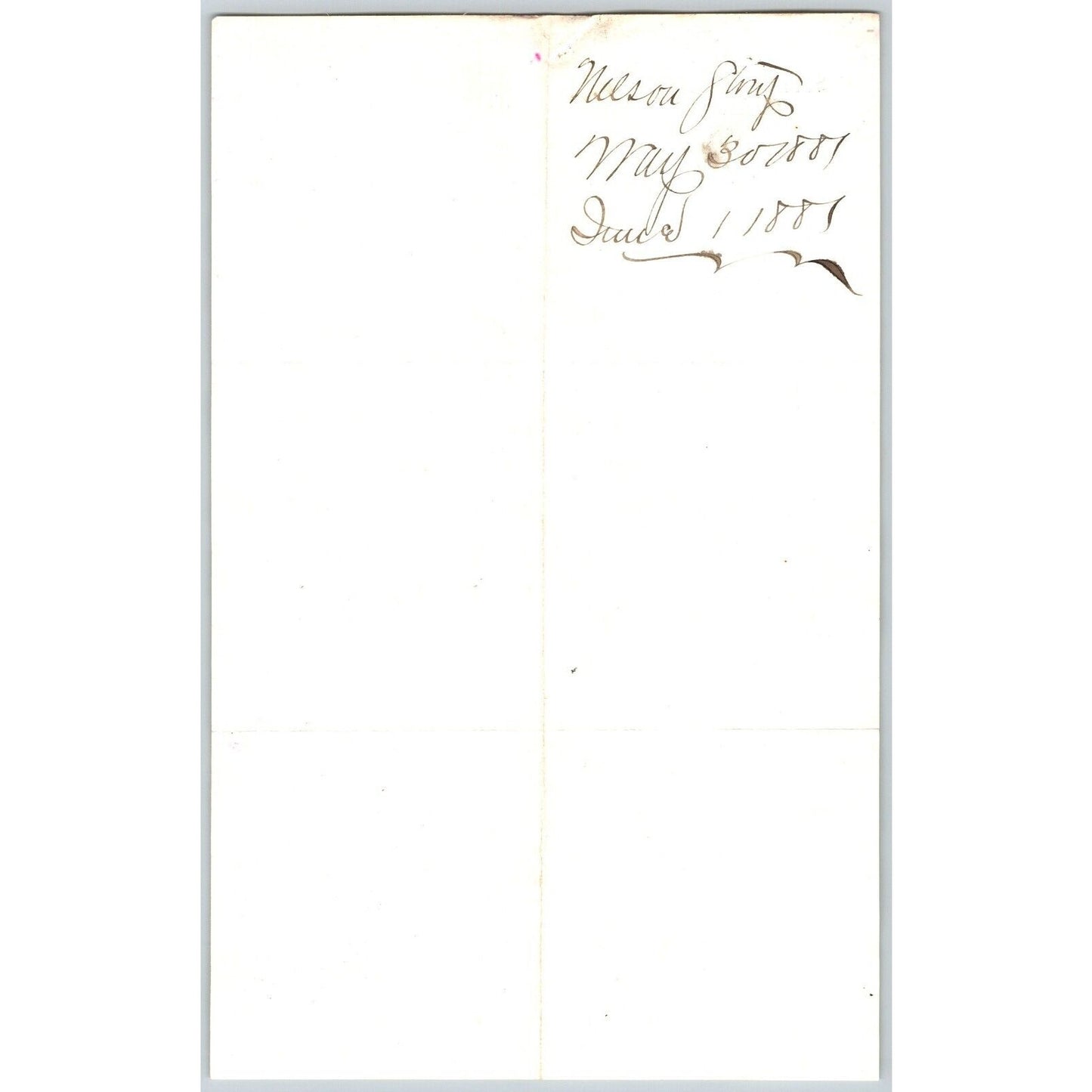 Nelson Story & Willson Bankers Bozeman, MT 5/30 1881 Letterhead Henry Elling*