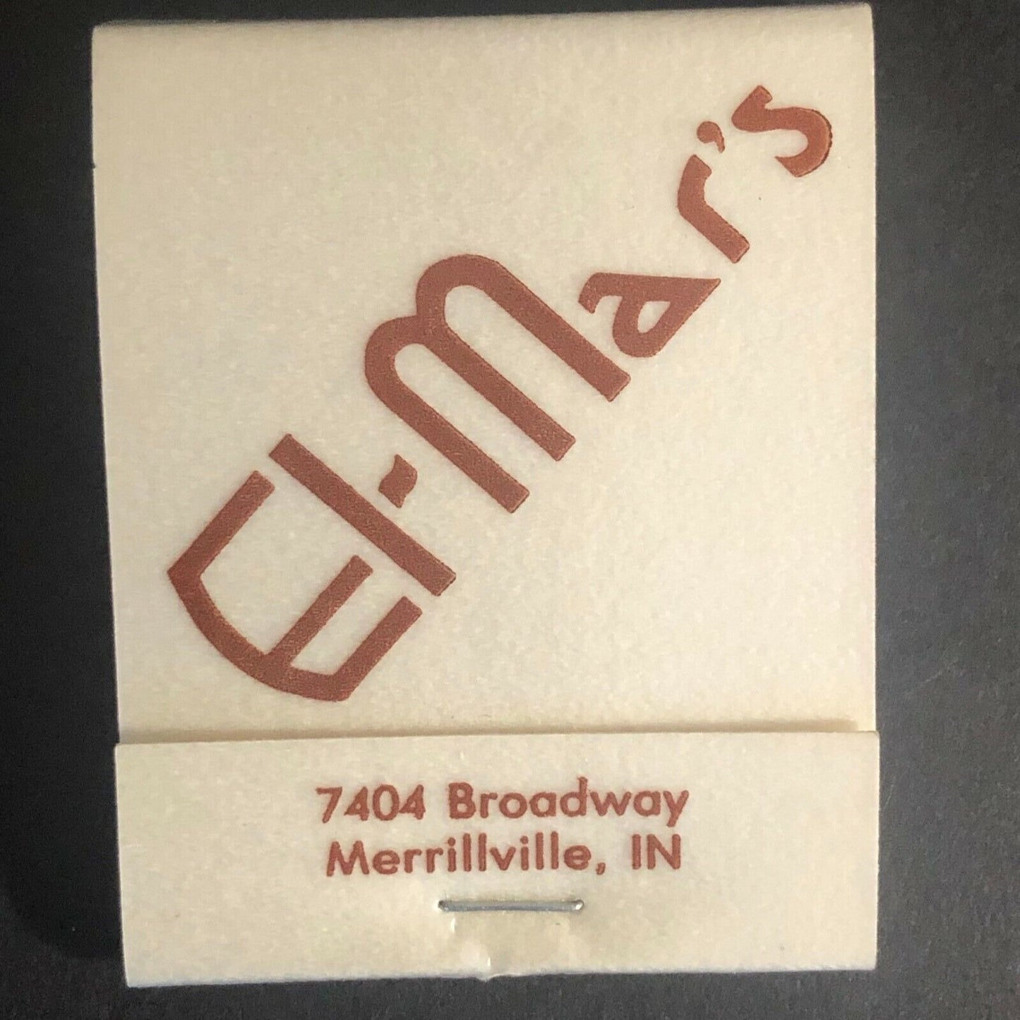 Marrillville, IN El-Mar's Restaurant  c1970's-80's Full Matchbook