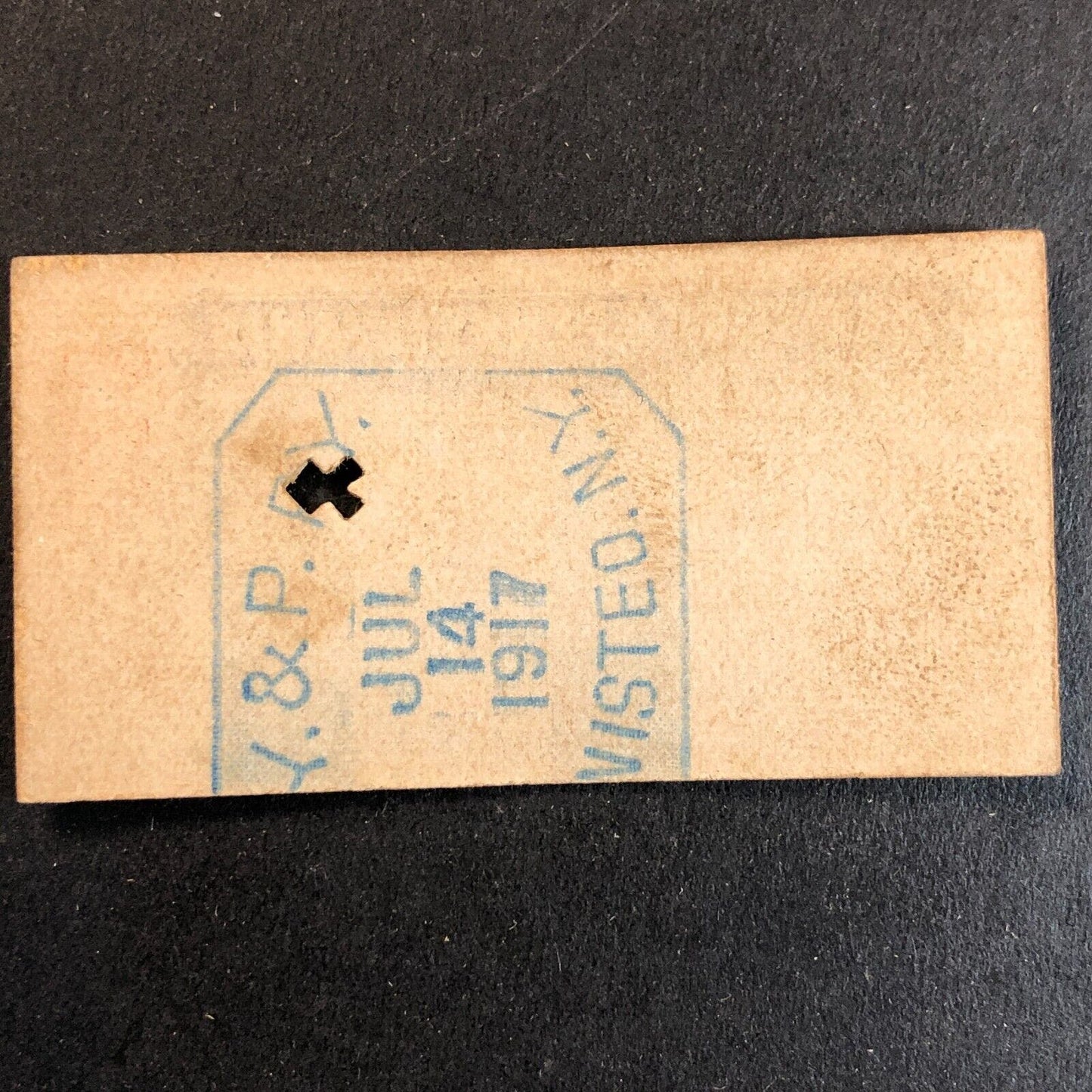 New York & Pennsylvania Railroad July 14 1917 Millport Ticket #927