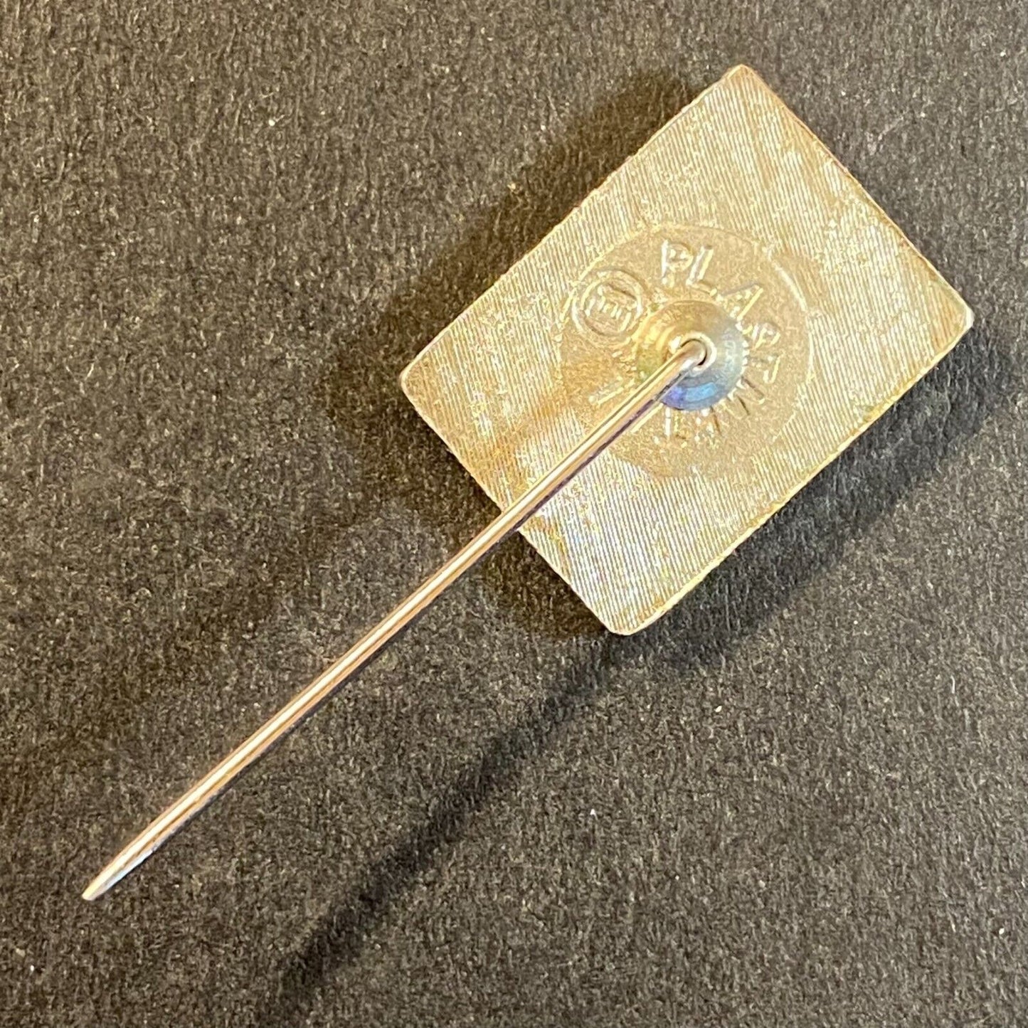 Skopje N. Macedonia Comuna ? Vintage Enameled Lapel Stick Hat Pin