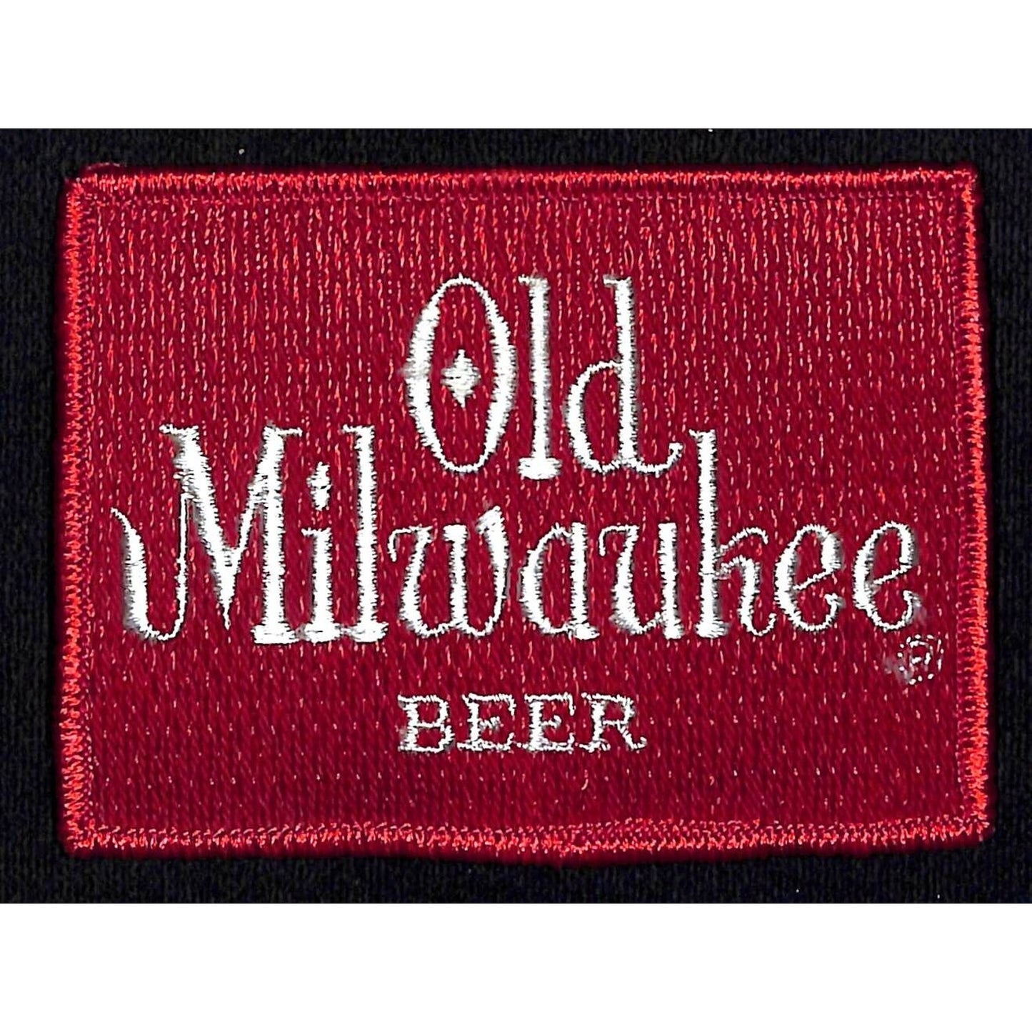 Old Milwaukee Beer Patch Vintage Embroidered 3" x 3 3/4" VGC c1980's
