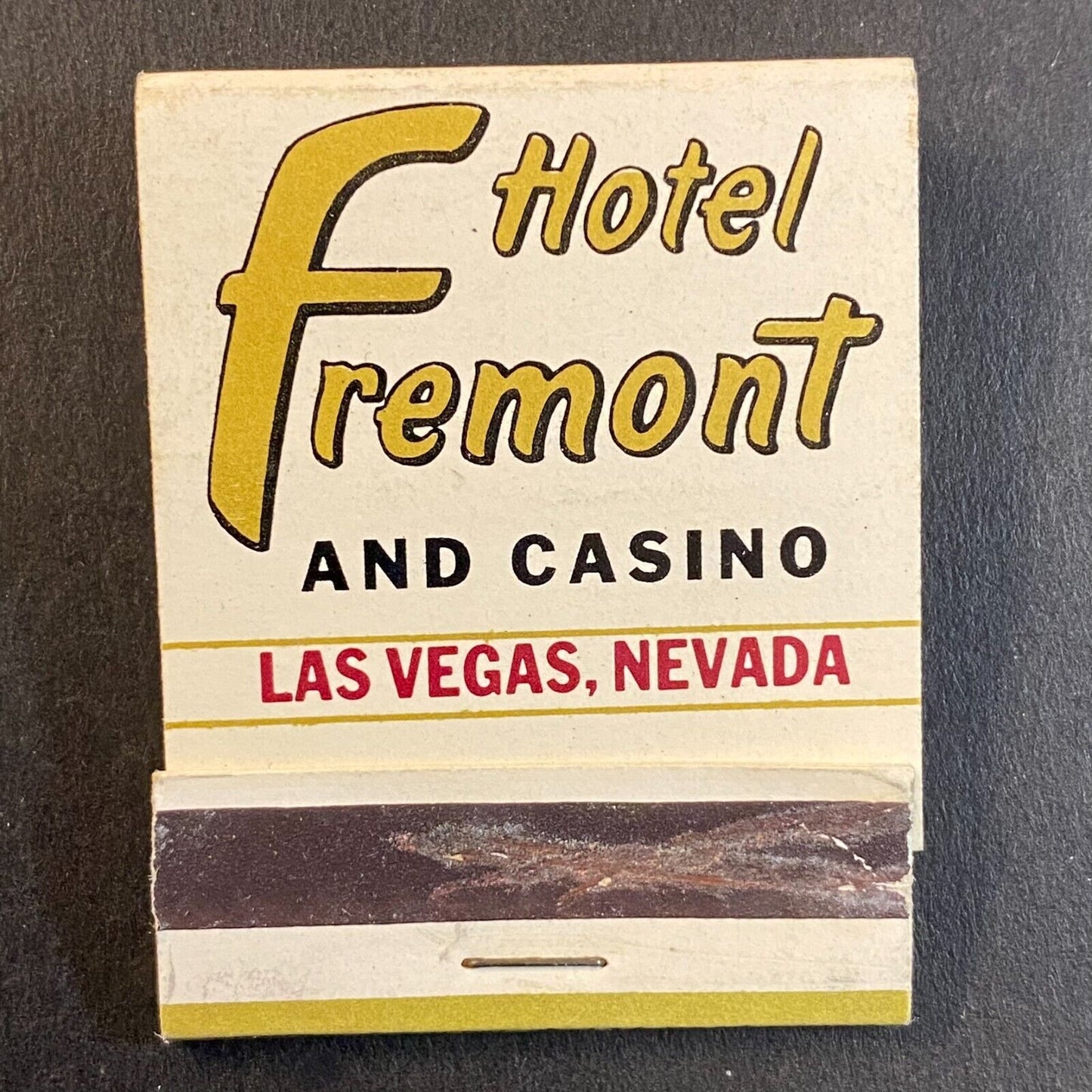 Hotel Fremont and Casino 3/4 Full (-5) Matchbook c1965-73