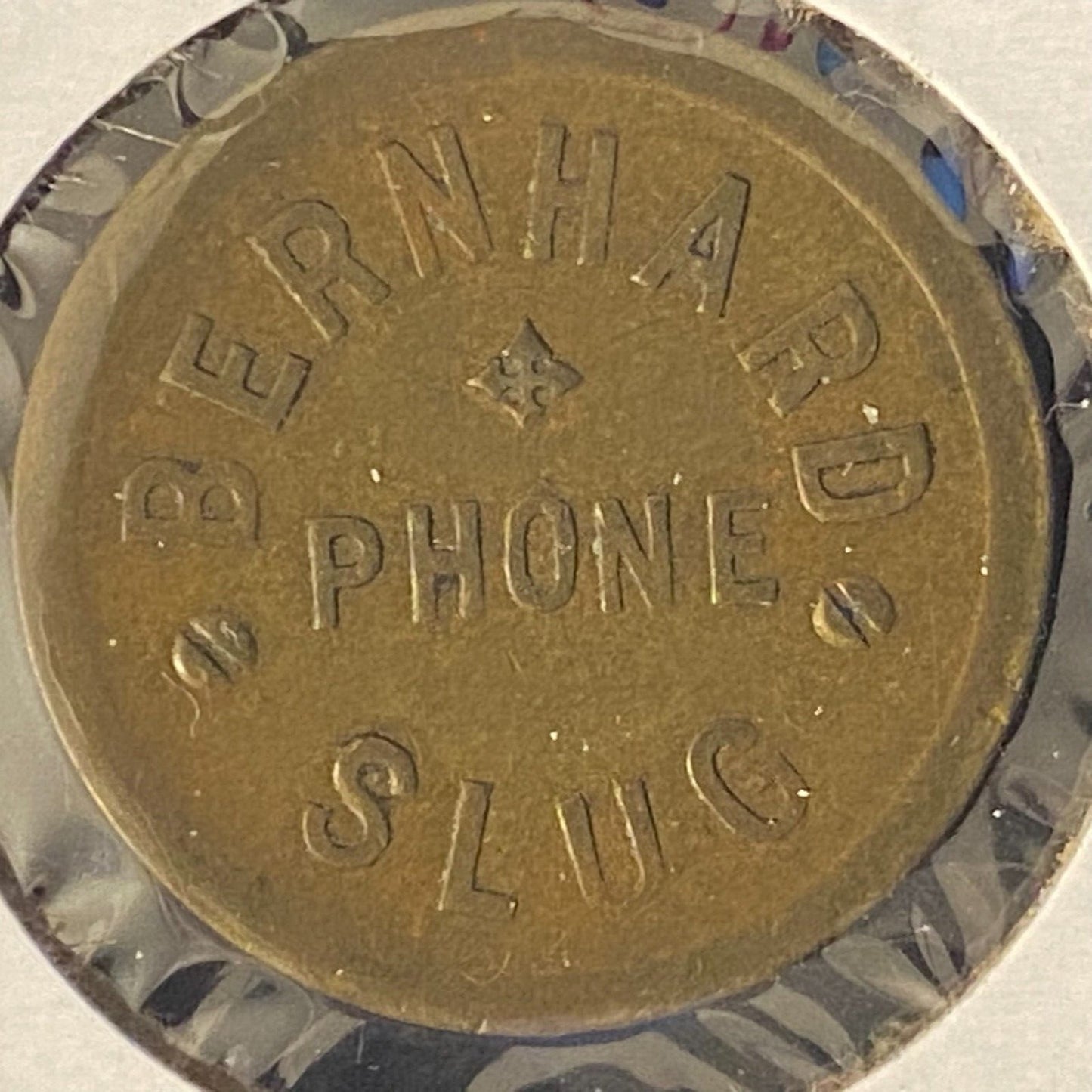 Bernhard Phone Slug / 512 Montgomery Street SF, CA Brass 21mm 4.3g Token c1907*