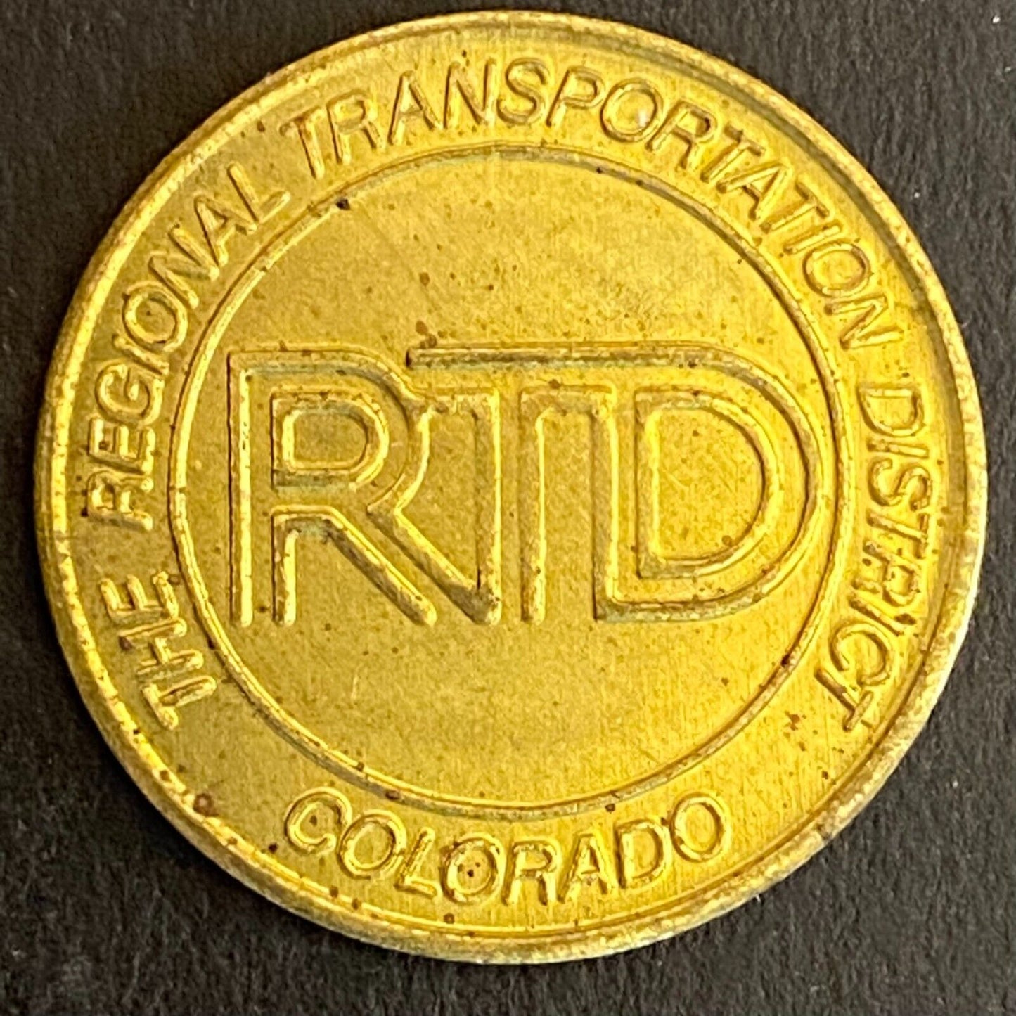 Regional Transportation District Colorado RTD Transit Token c1980's 23mm