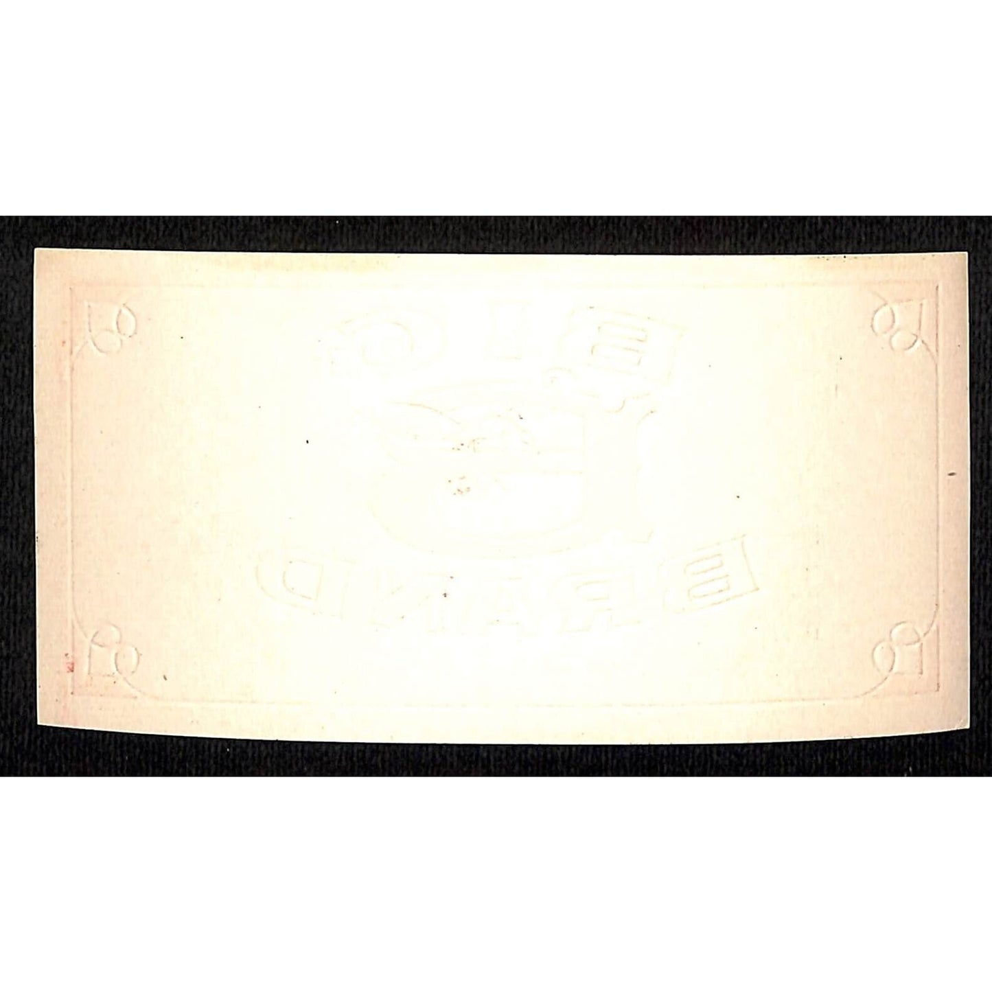 Big B Brand Cigar Box Label Embossed 2 1/2" x 5" Gilt Flying Bee VGC Scarce