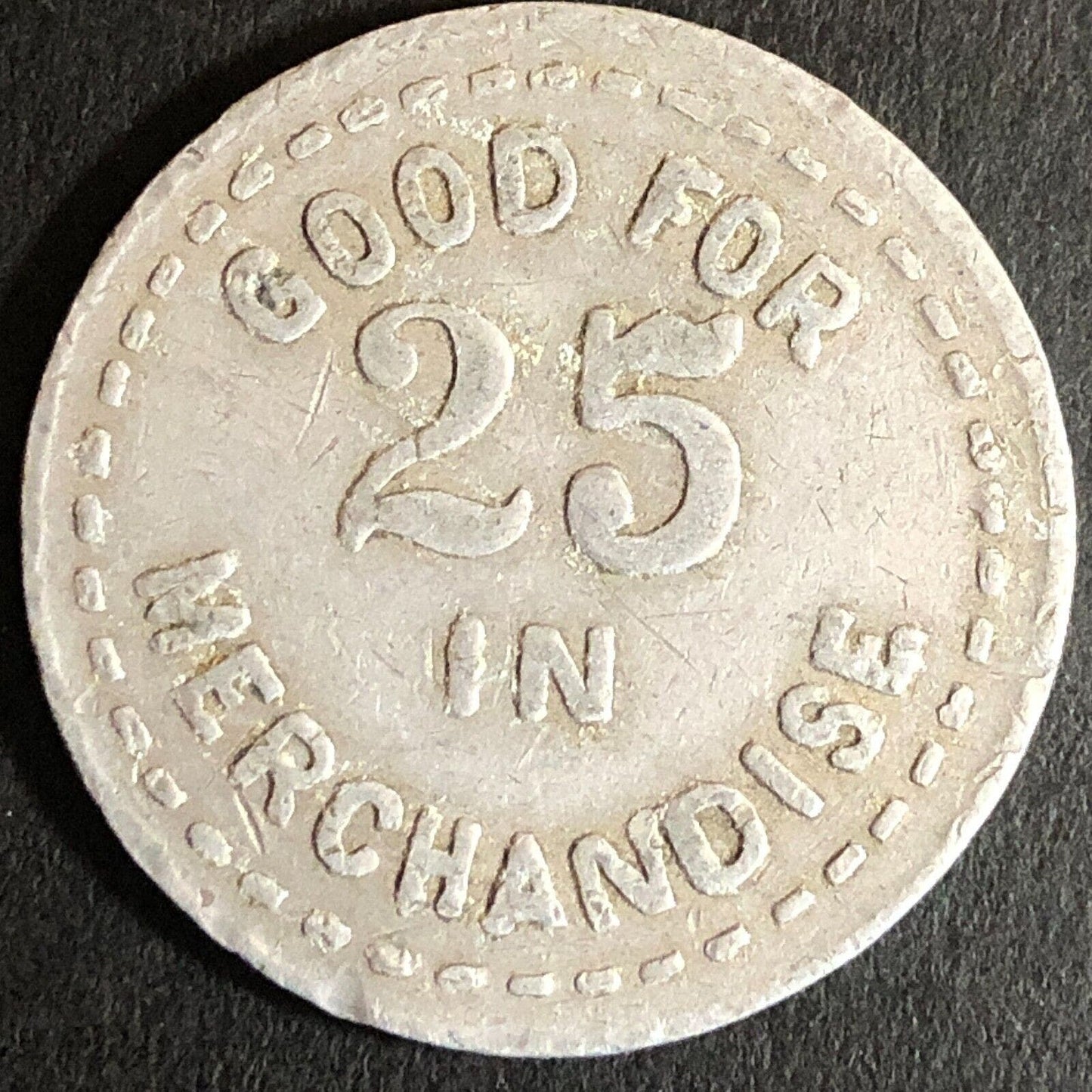 H.H. Frost & Son Somerset, NY G/F 25c Alum Trade Token c1920's-30's - 29mm