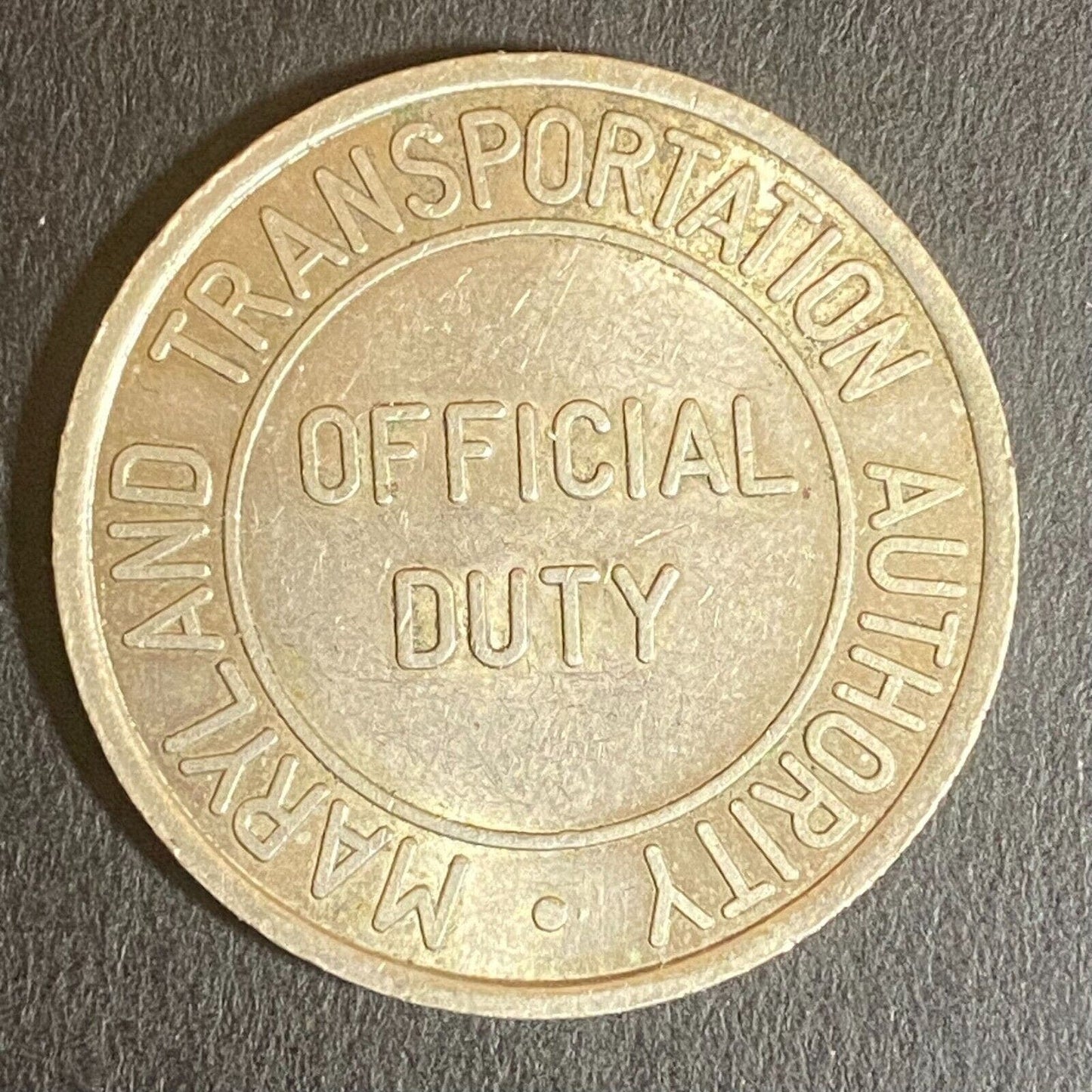 John F. Kennedy Highway "Official Duty" WM Transit Token 28mm