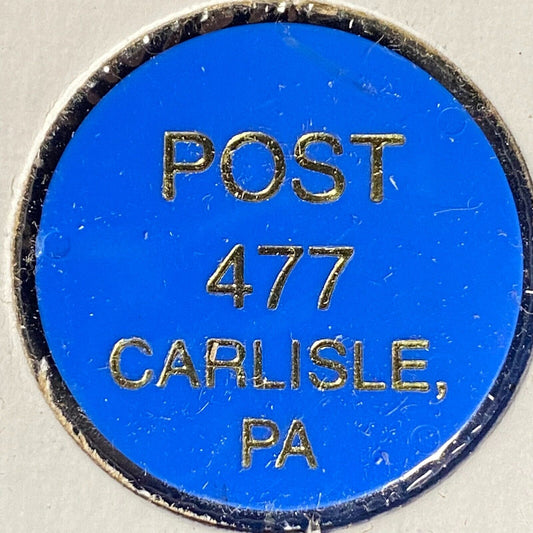 Carlisle, PA V.F.W. Post 477 Plastic Drink Token G/F Bottle Beer