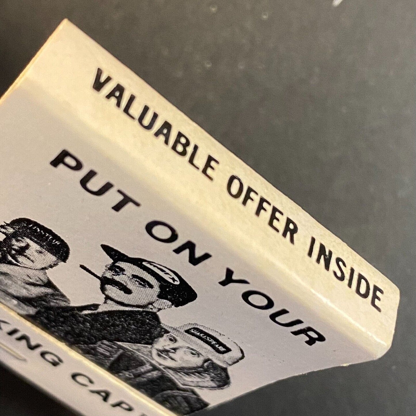 "Put on Your Thinking Cap" Groucho Einstein Full Matchbook c1973-80's VGC