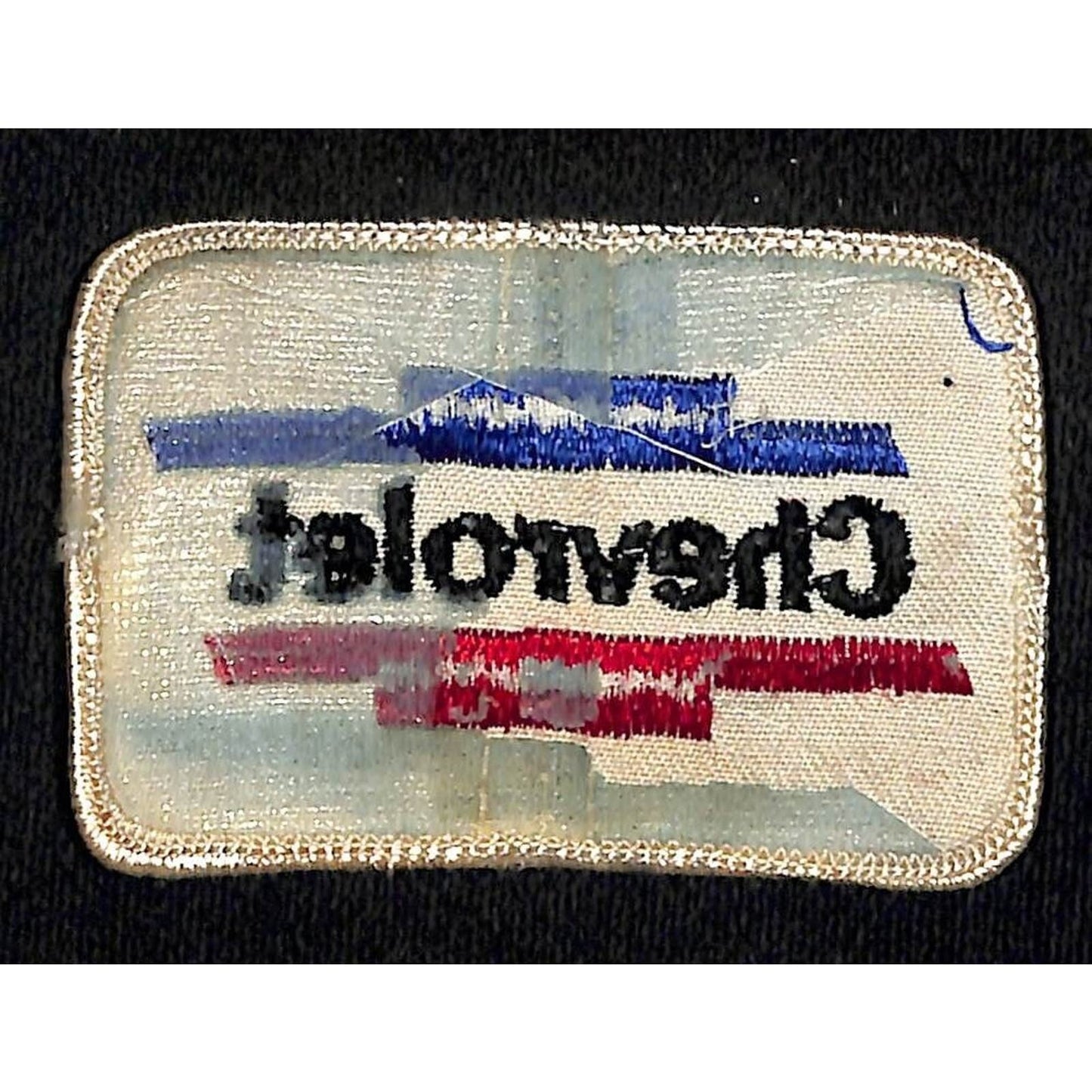 Chevrolet Red White Blue Embroidered Patch 1 7/8" x 2 7/8" - c1970's-80's