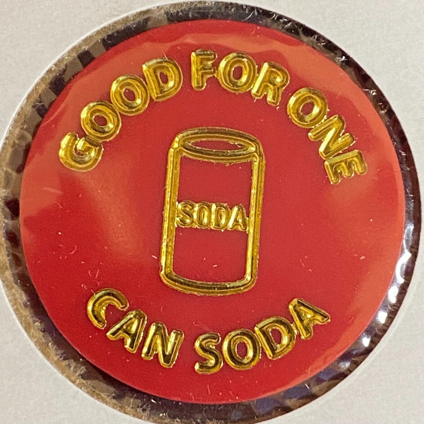 Hopewell, PA V.F.W. 8634 c1970's-80's Plastic "Good For One Can Soda" Token
