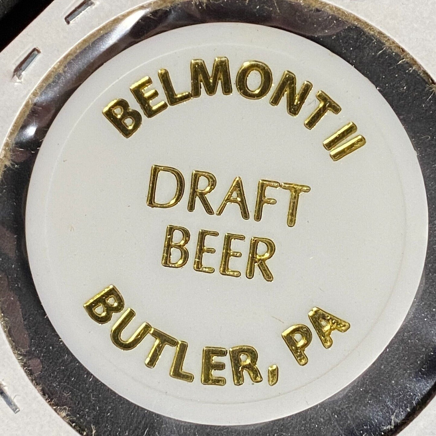 Butler, PA Belmont II (Bar) Plastic Token G/F Draft Beer