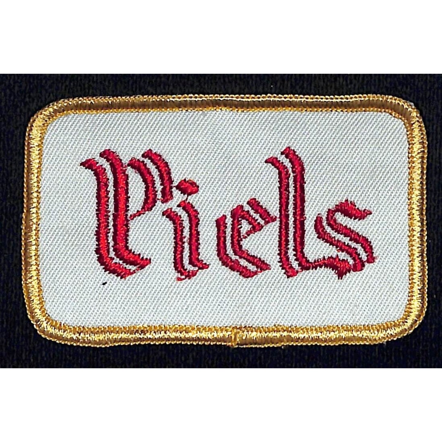 Piels Beer Patch Vintage Embroidered 2" x 2 3/4" VGC c1975-80's