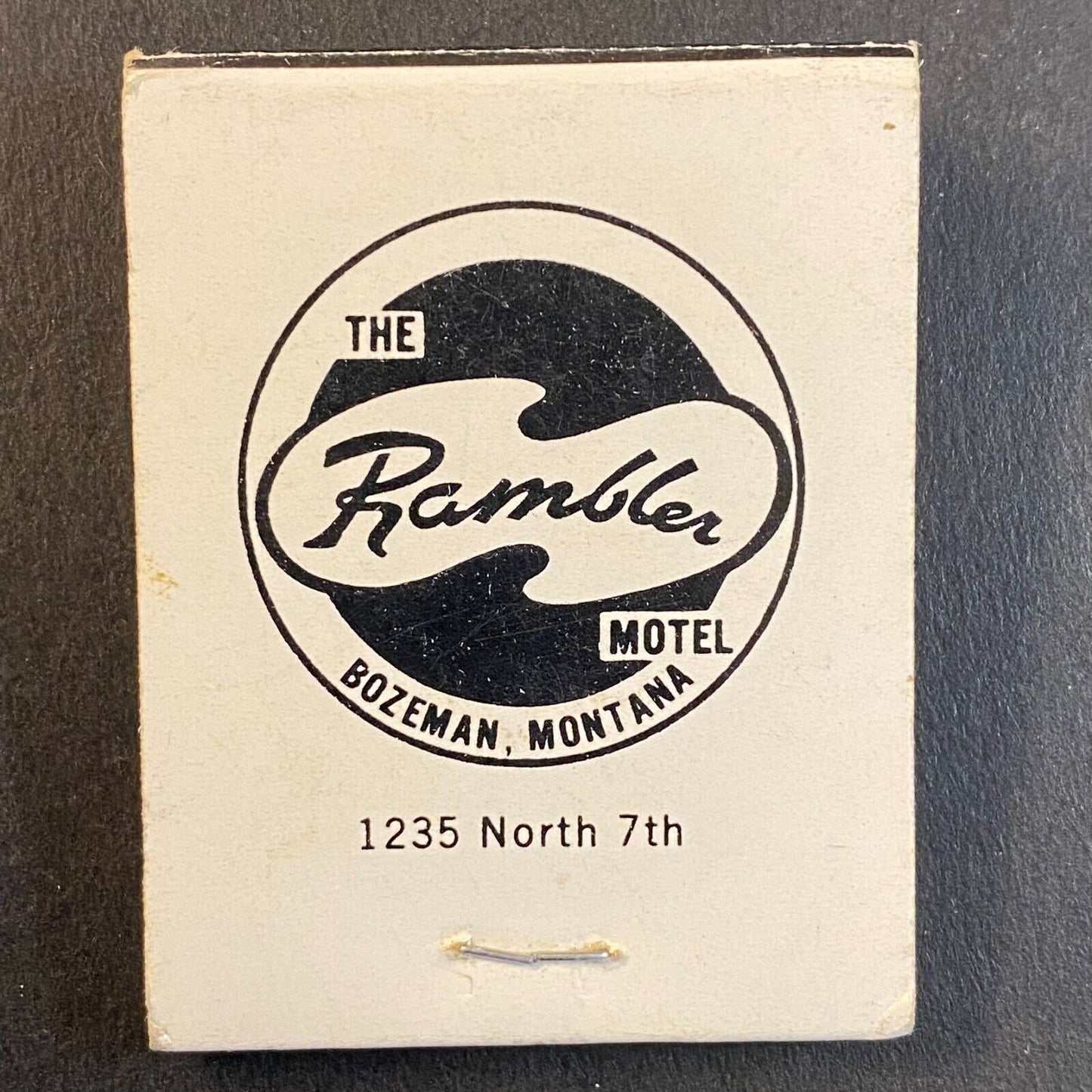 Bozeman, MT Topper Restaurant / Rambler Motel Full Matchbook c1965-73 Top Hat