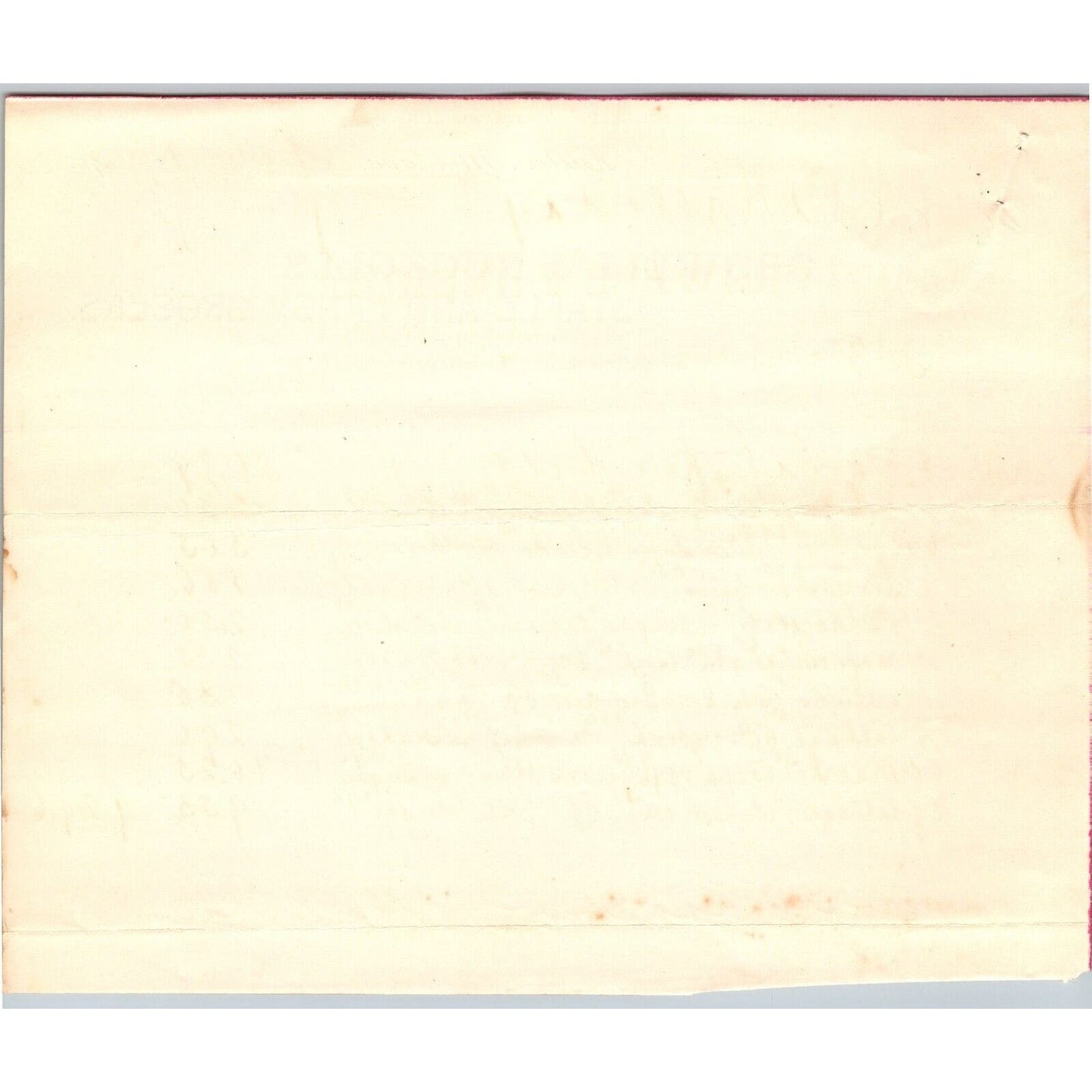 Dillon MT Crowell & Nuckolls Feb. 1890 Billhead Fancy Groceries R.C. Halliday*