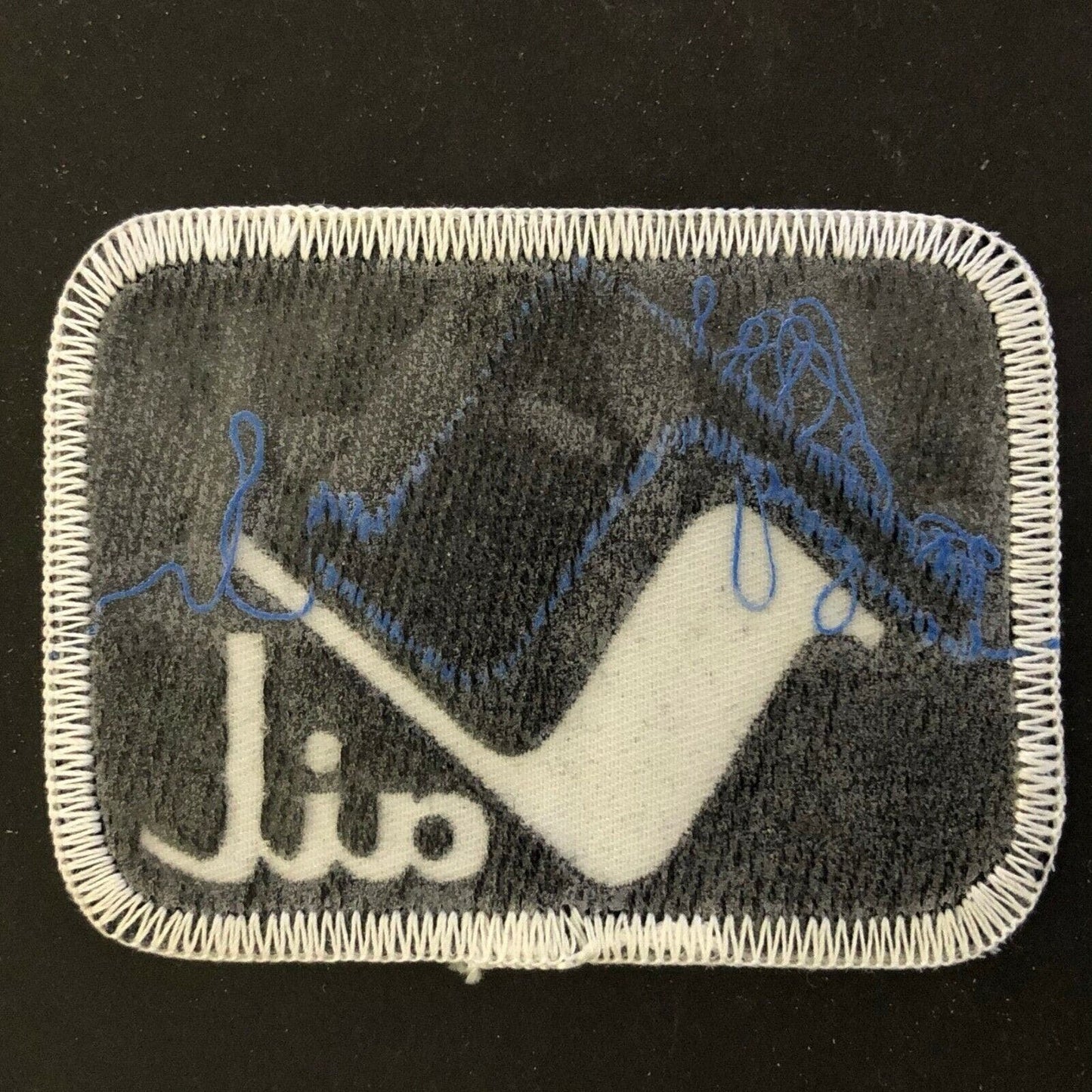 c1970's-80's Machine Stitched Embroidered Patch - Sail?