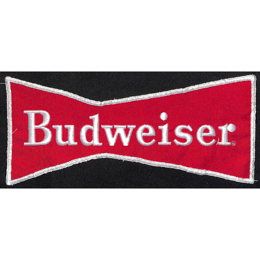 Budweiser Bowtie Vintage Soft Embroidered Patch 3 3/4" x 9" c1960's-70's NOS VGC