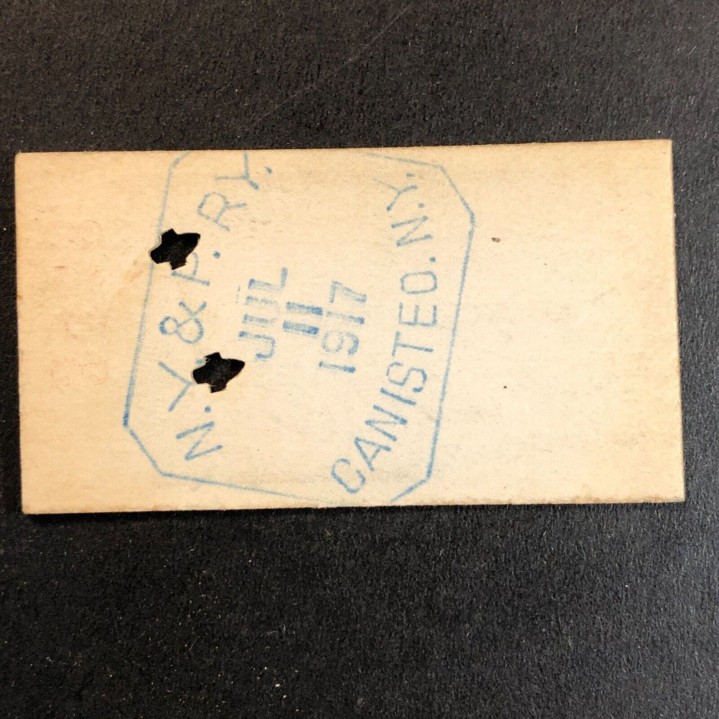 New York & Pennsylvania Railroad July 11 1917 Shingle House Ticket #3467 Scarce