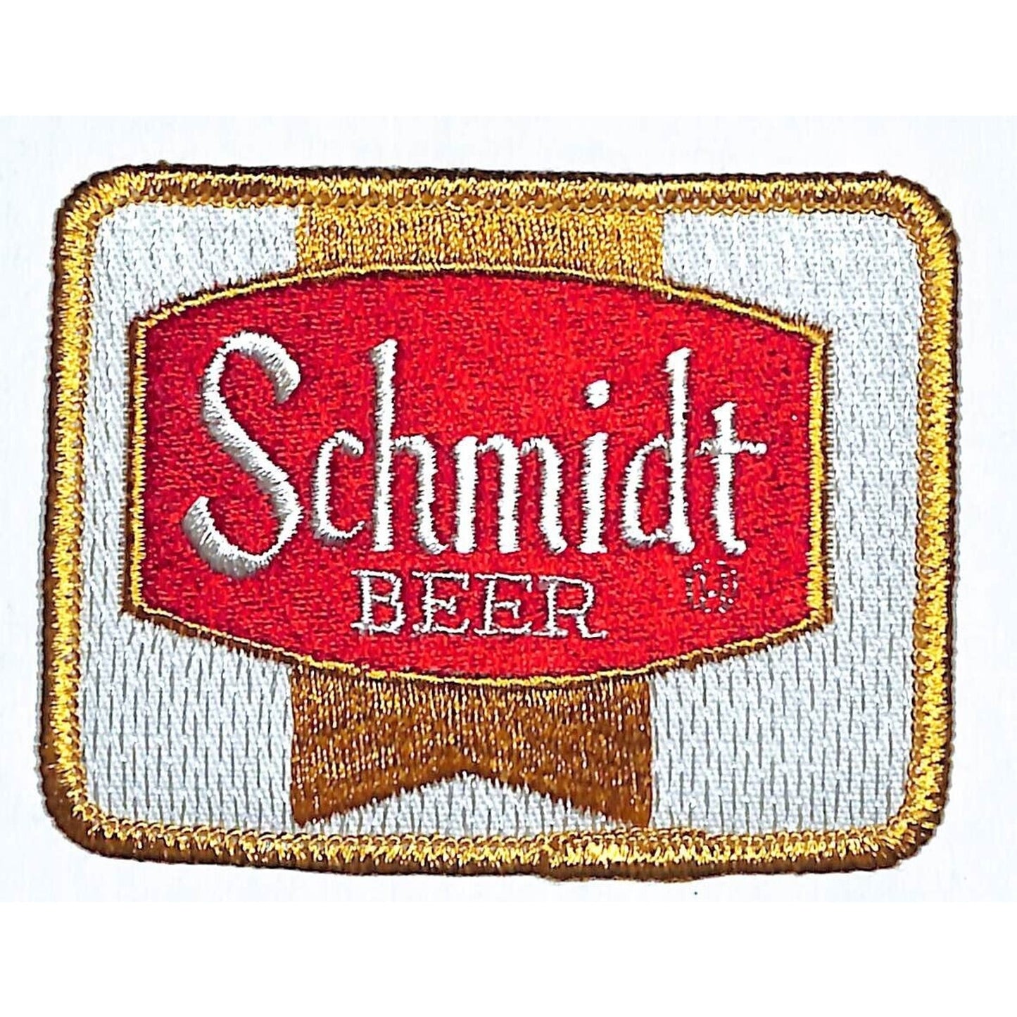Schmidt Beer Patch Embroidered Vintage 2 1/2" x 3 1/4" (#1) c1975-85